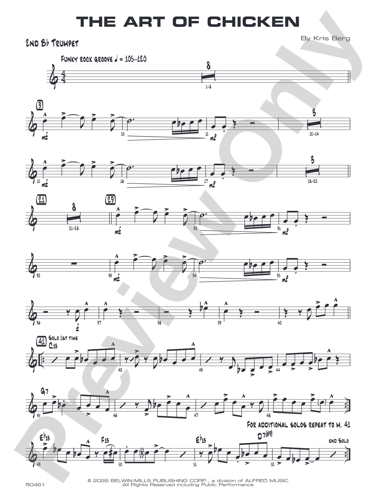 The Art of Chicken: 2nd B-flat Trumpet