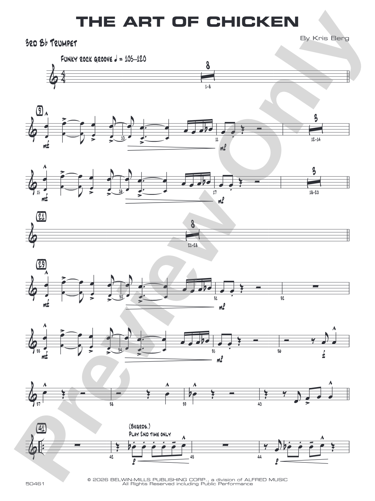 The Art of Chicken: 3rd B-flat Trumpet