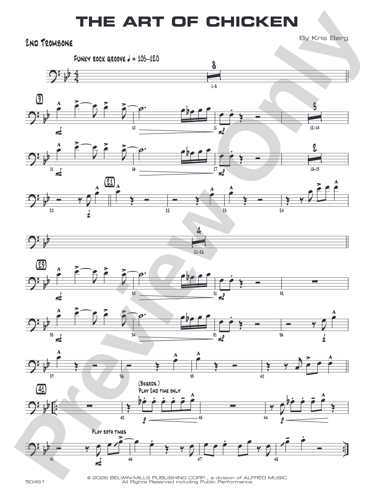 The Art of Chicken: 2nd Trombone