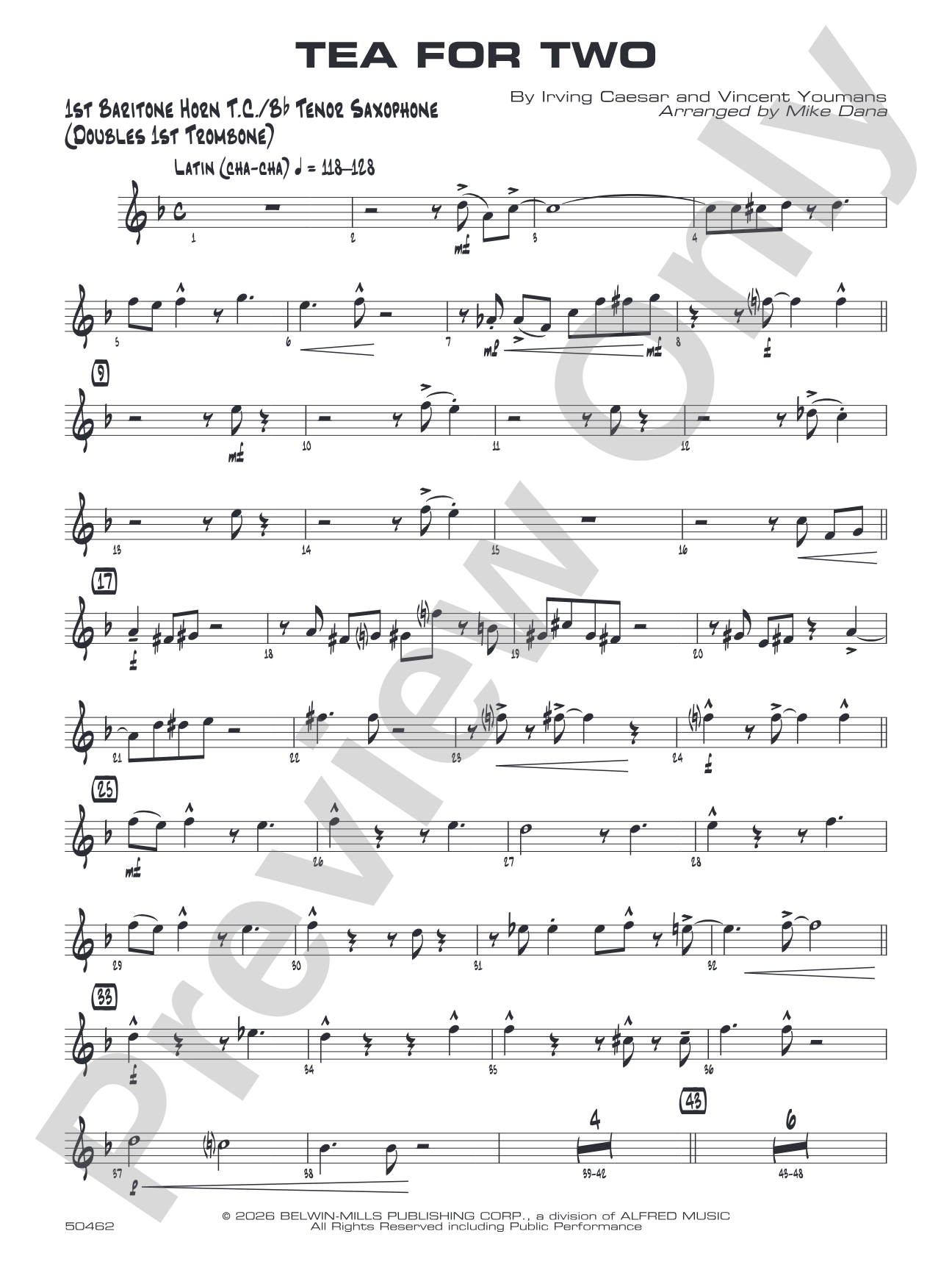 Tea for Two: Baritone T.C.