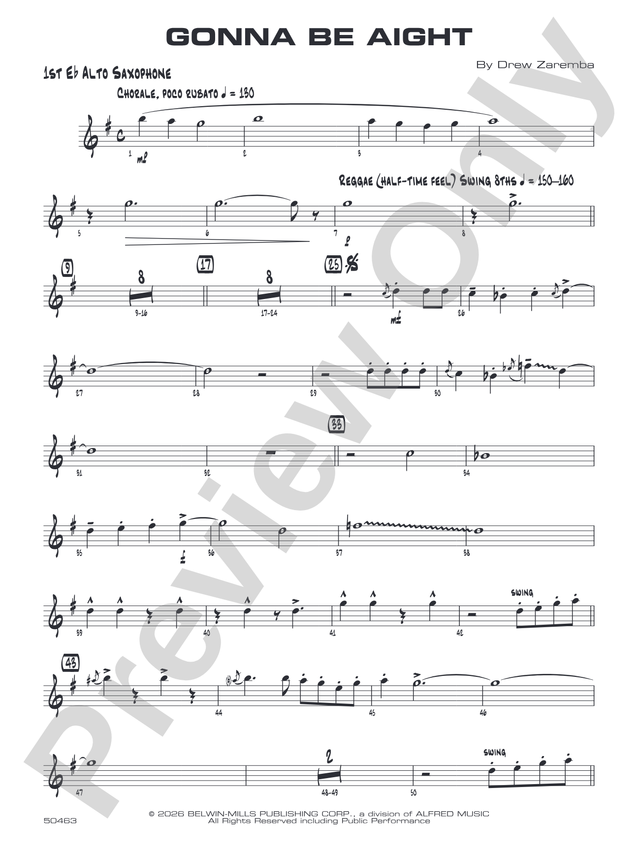 Gonna Be Aight: E-flat Alto Saxophone