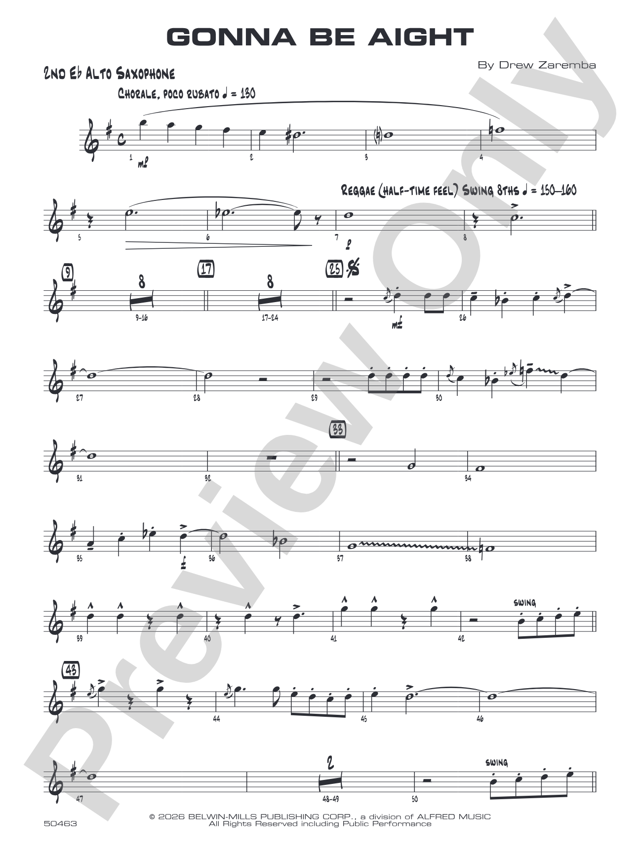 Gonna Be Aight: 2nd E-flat Alto Saxophone