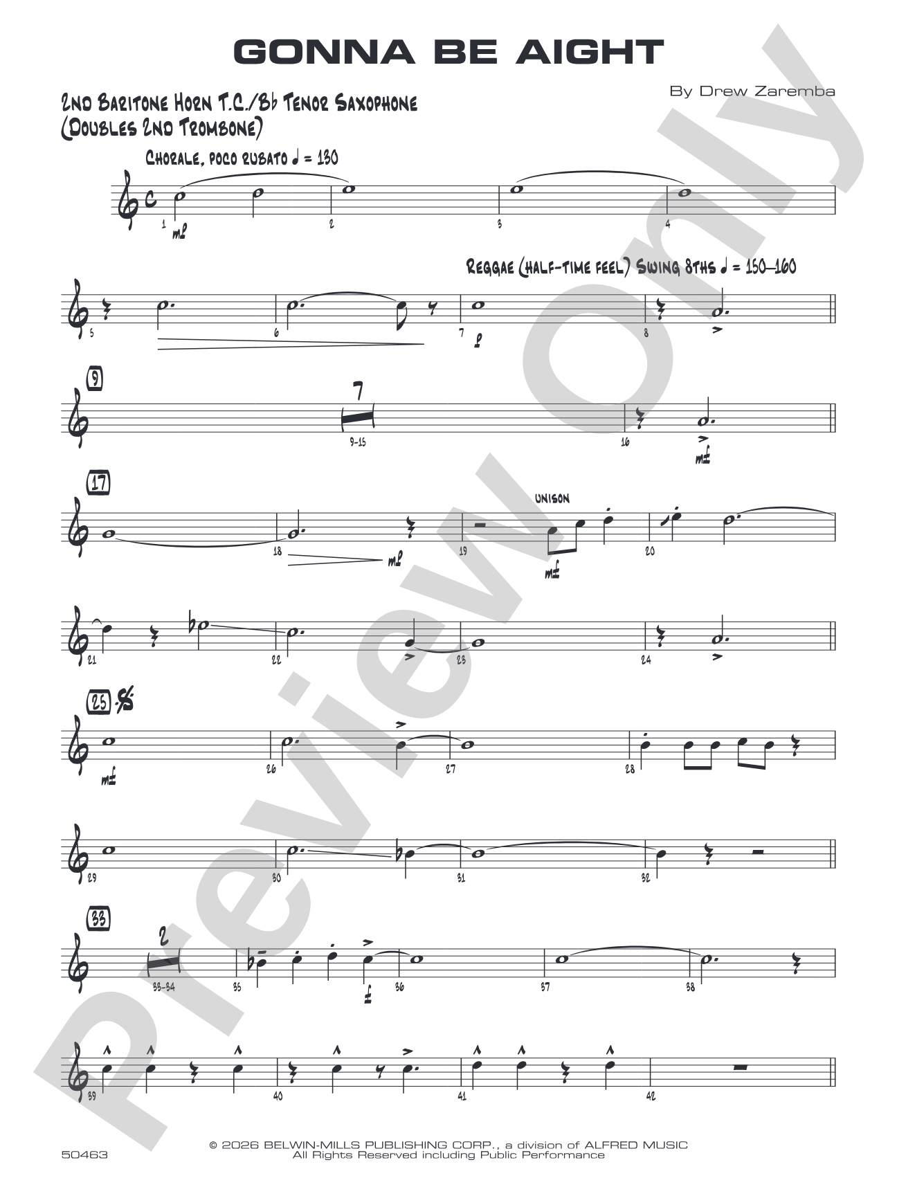 Gonna Be Aight: 2nd Baritone T.C.