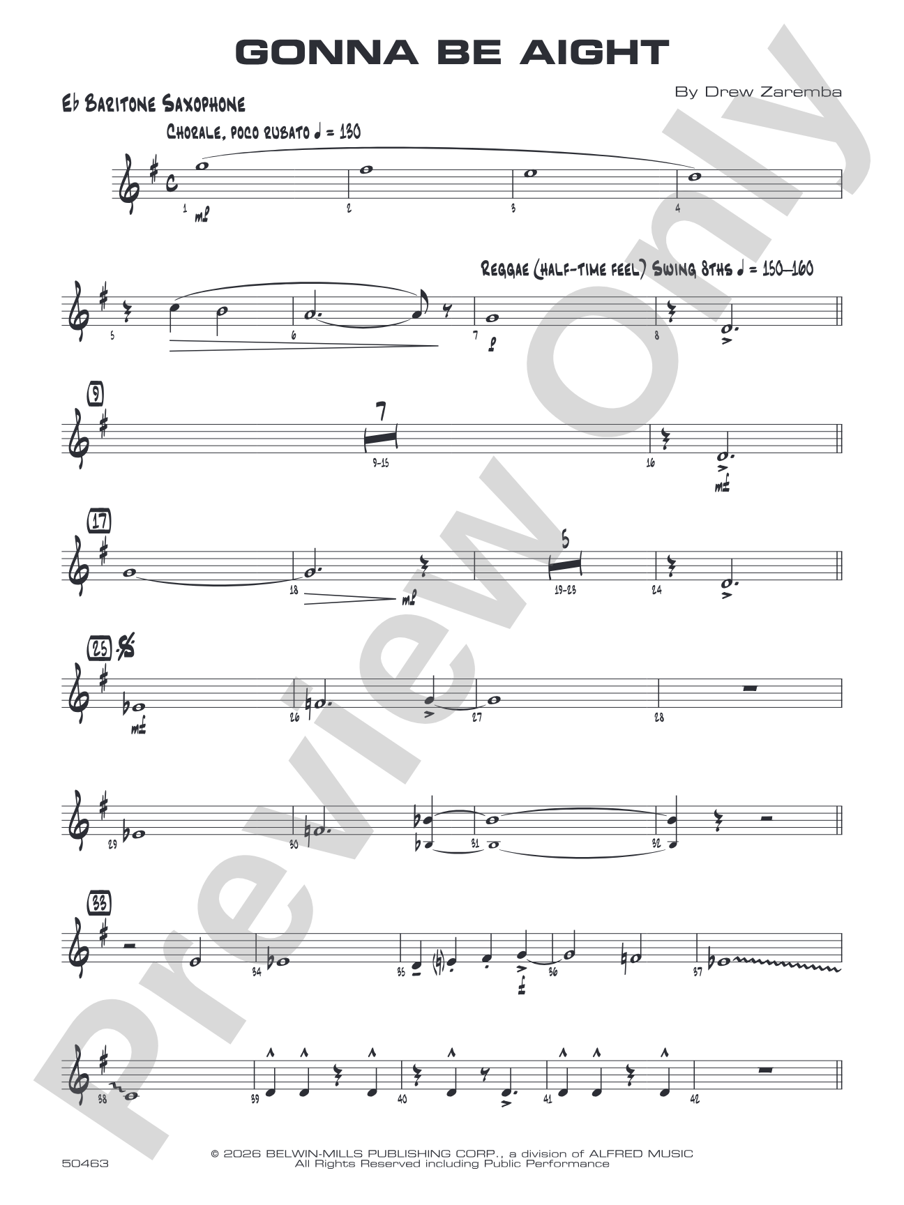 Gonna Be Aight: E-flat Baritone Saxophone