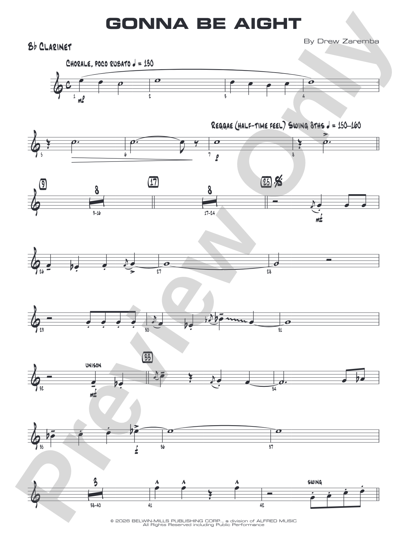 Gonna Be Aight: 1st B-flat Clarinet