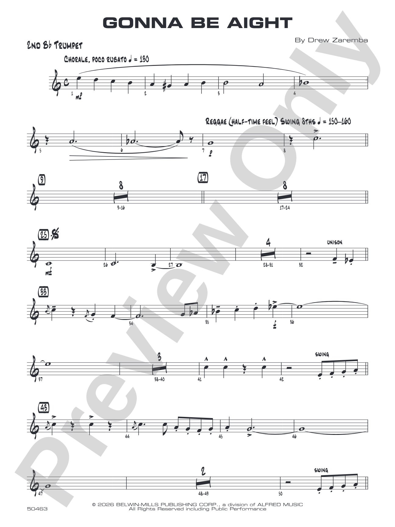 Gonna Be Aight: 2nd B-flat Trumpet