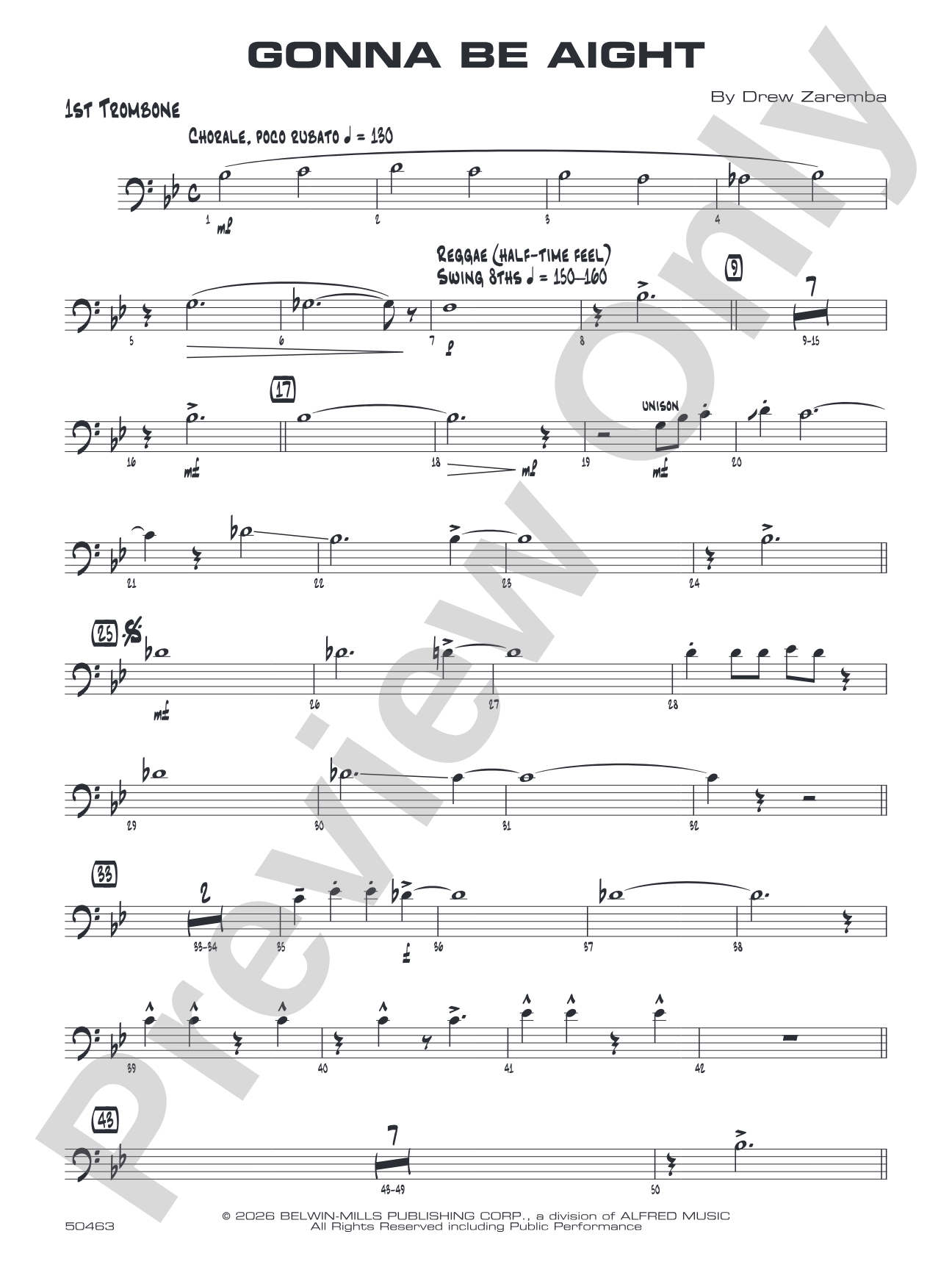Gonna Be Aight: 1st Trombone