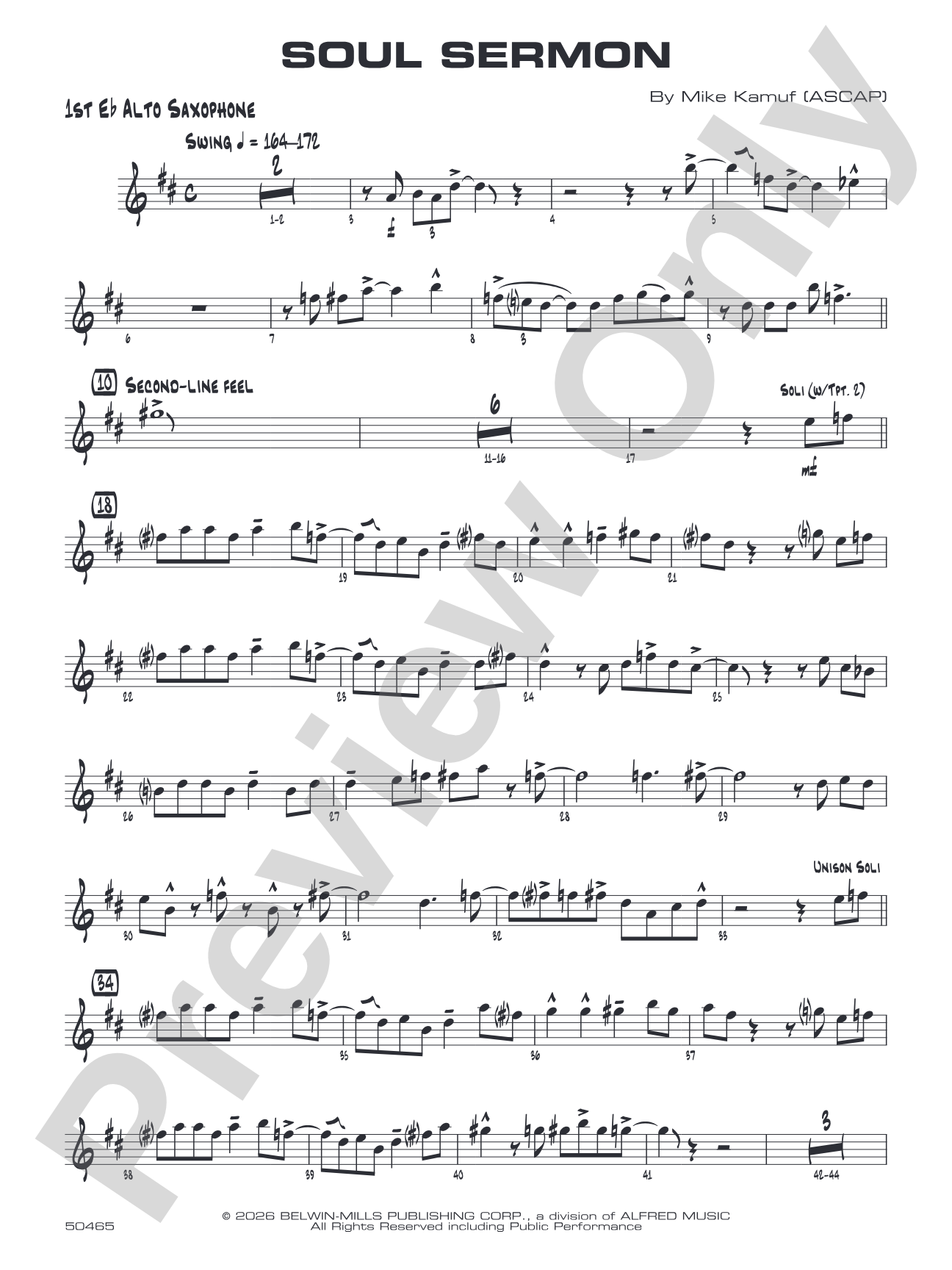 Soul Sermon: E-flat Alto Saxophone