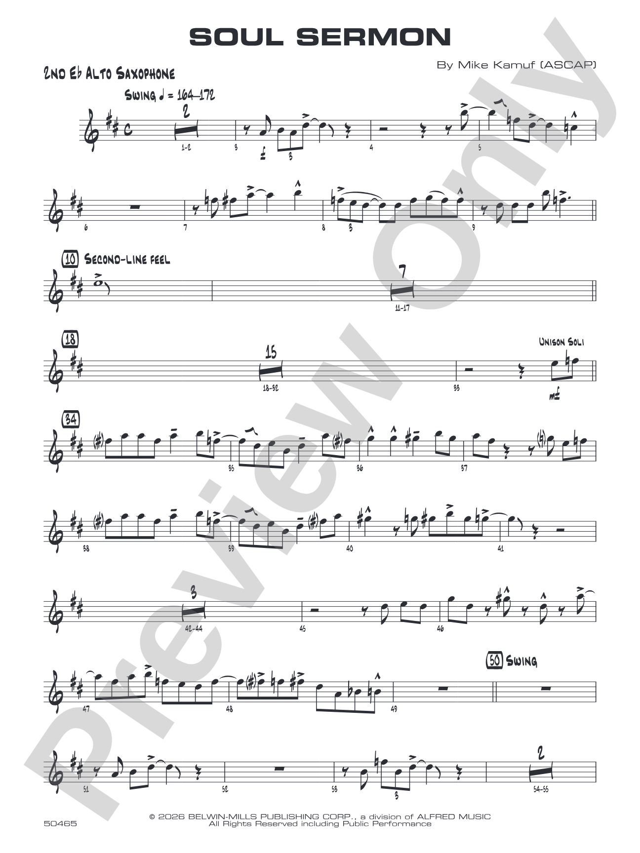 Soul Sermon: 2nd E-flat Alto Saxophone