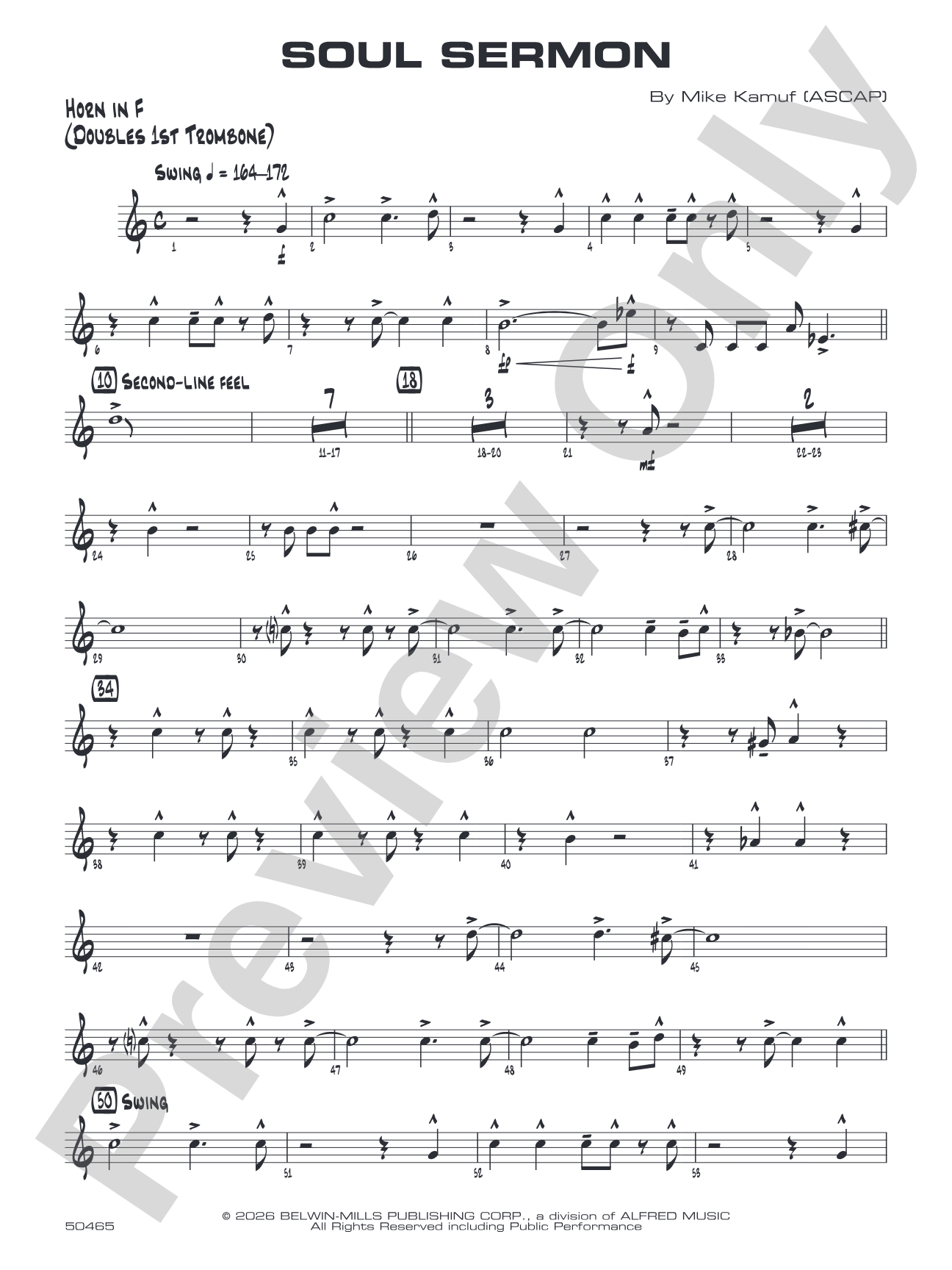 Soul Sermon: 1st F Horn
