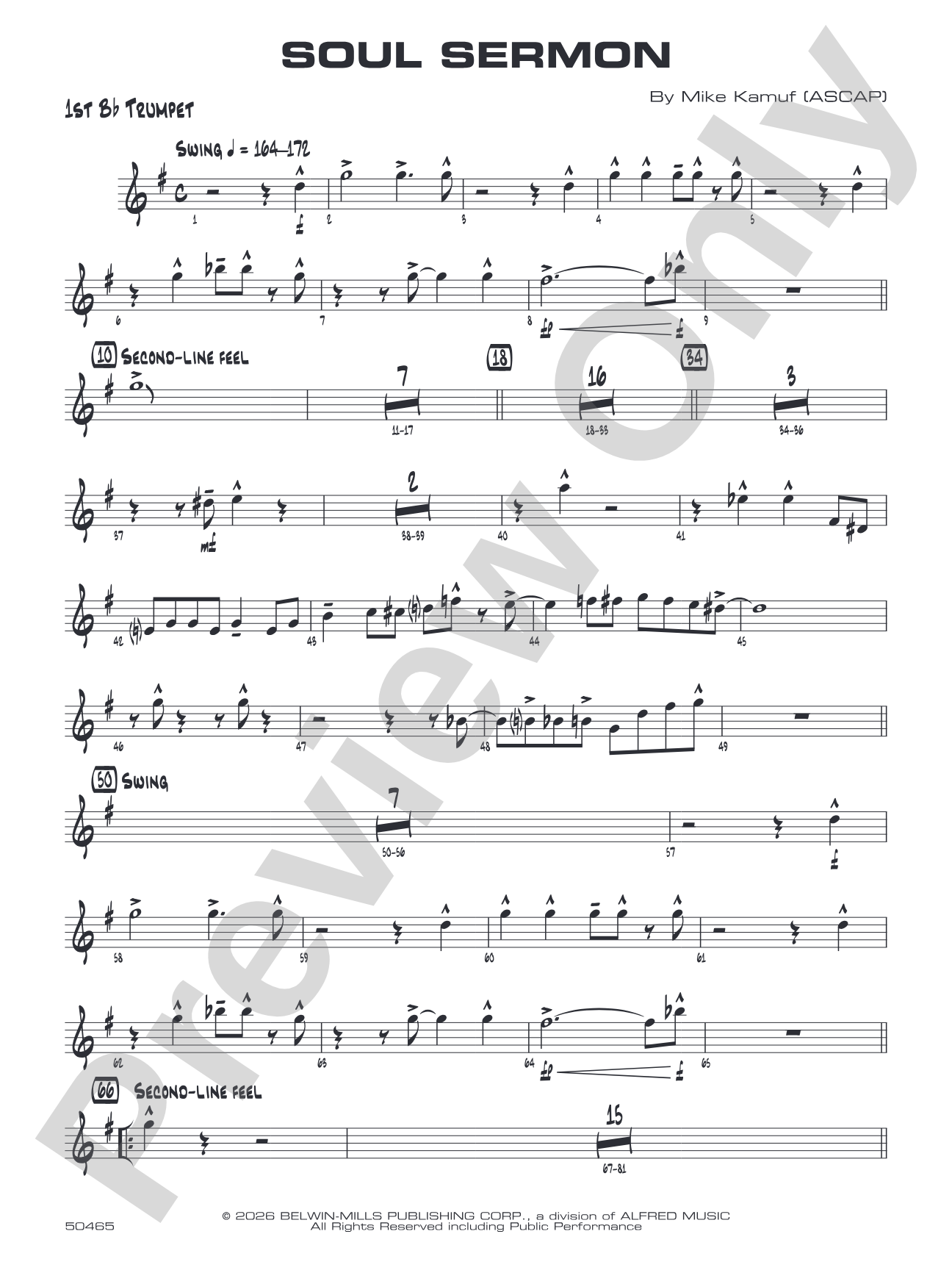 Soul Sermon: 1st B-flat Trumpet