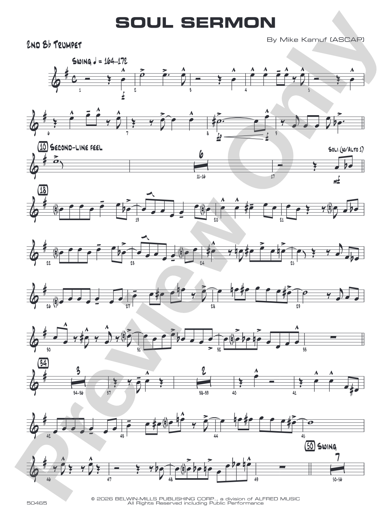Soul Sermon: 2nd B-flat Trumpet