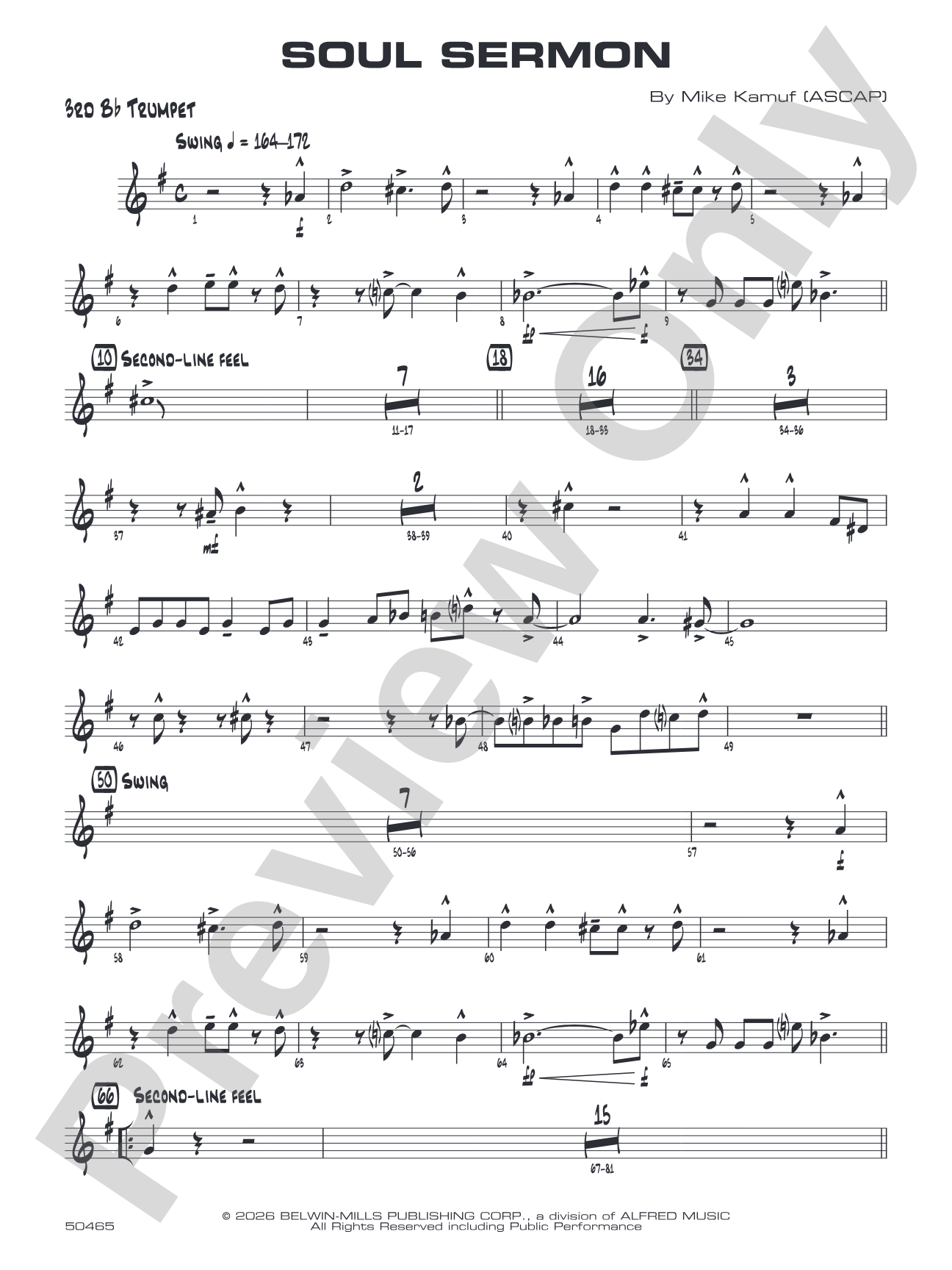 Soul Sermon: 3rd B-flat Trumpet
