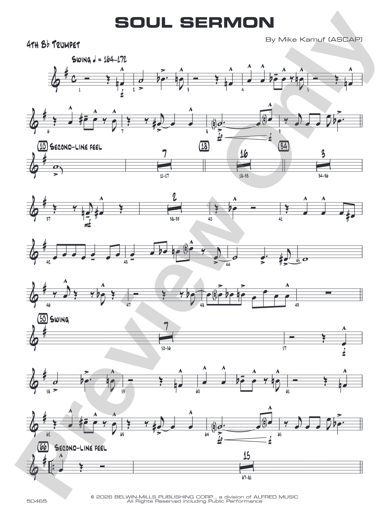 Soul Sermon: 4th B-flat Trumpet