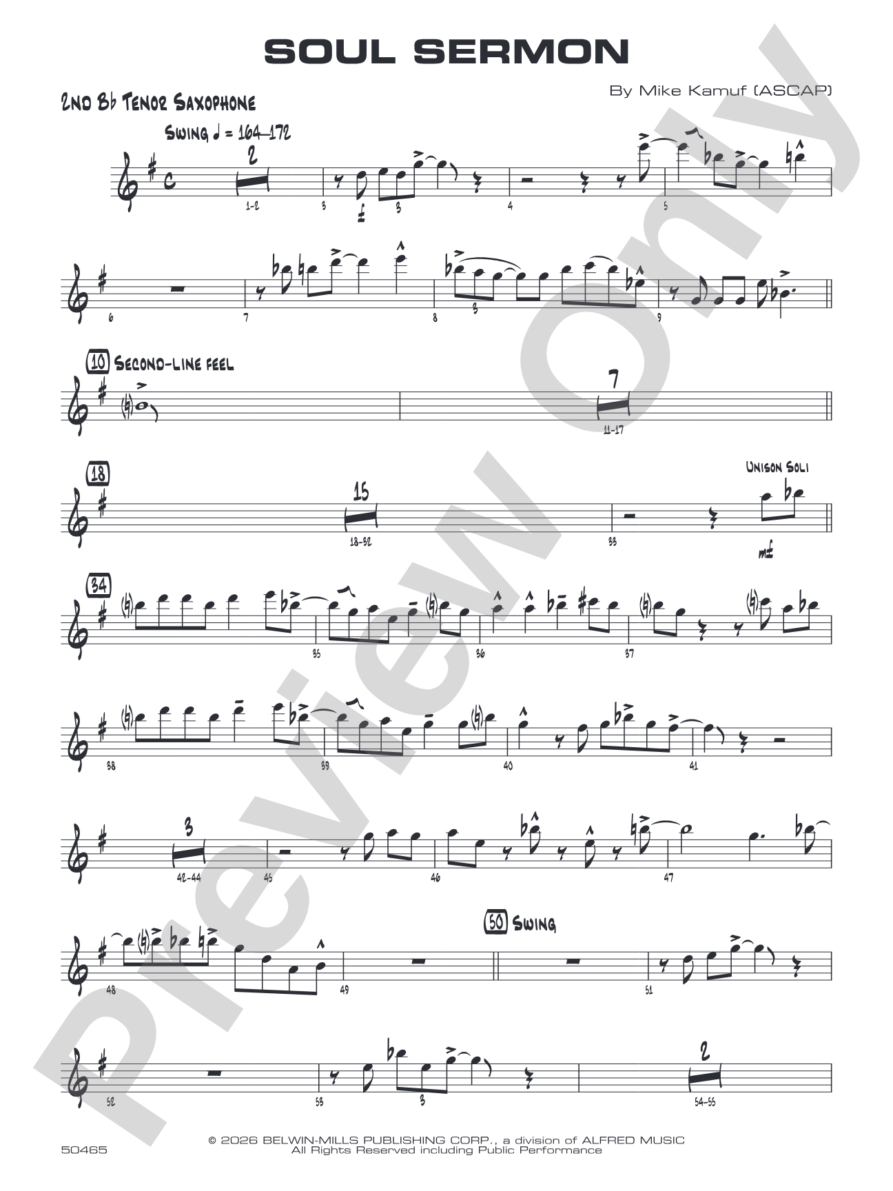 Soul Sermon: 2nd B-flat Tenor Saxophone