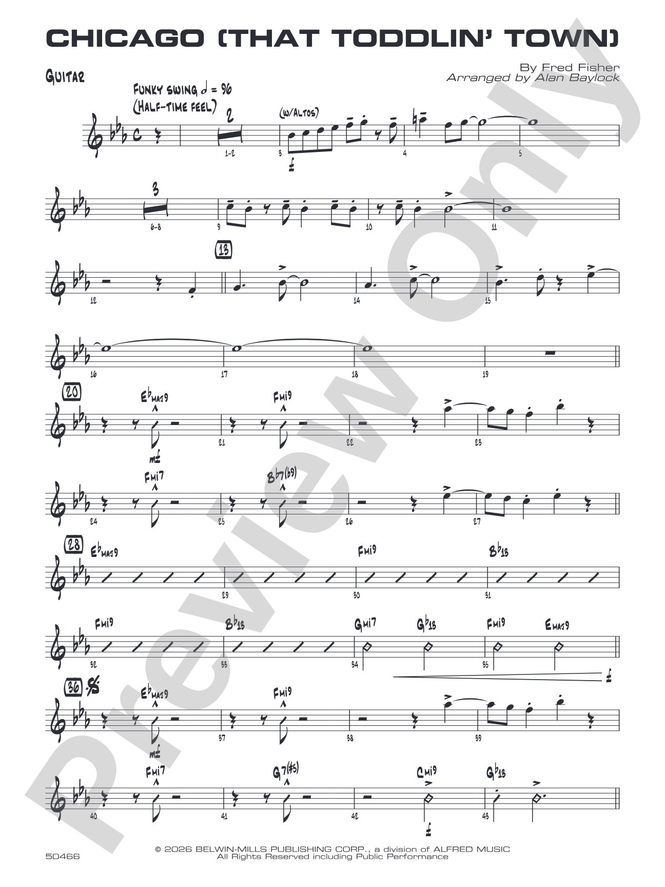 Chicago (That Toddlin' Town): Guitar