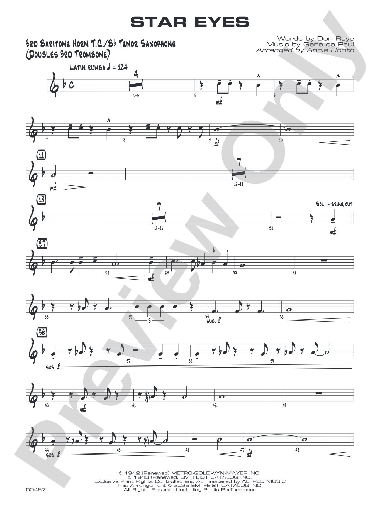 Star Eyes: 3rd Baritone T.C.