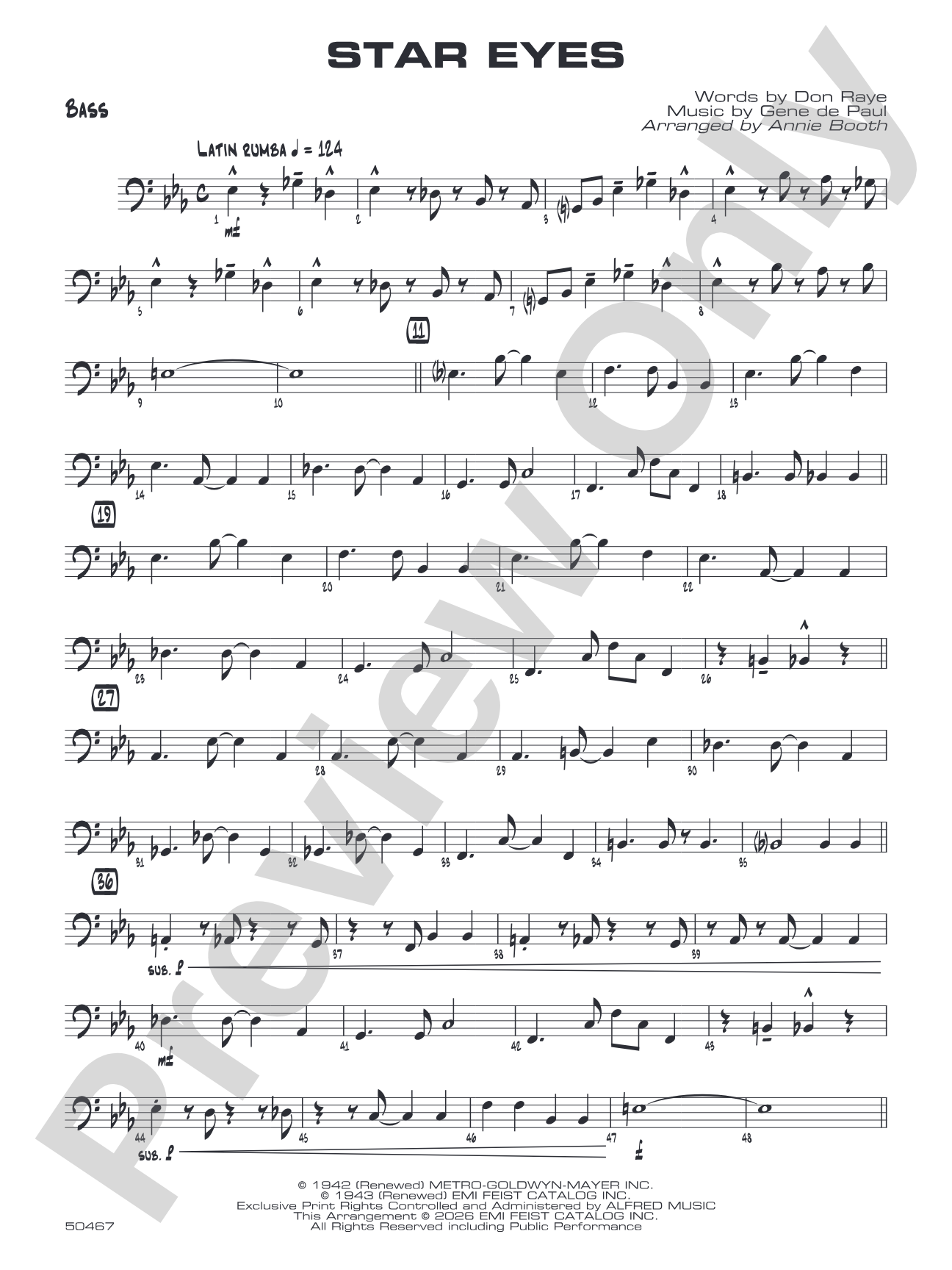 Star Eyes: String Bass