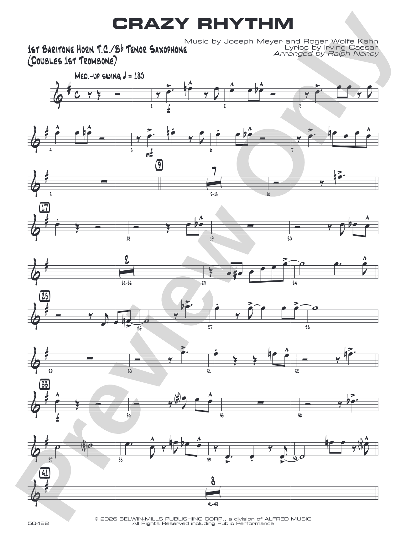 Crazy Rhythm: Baritone T.C.