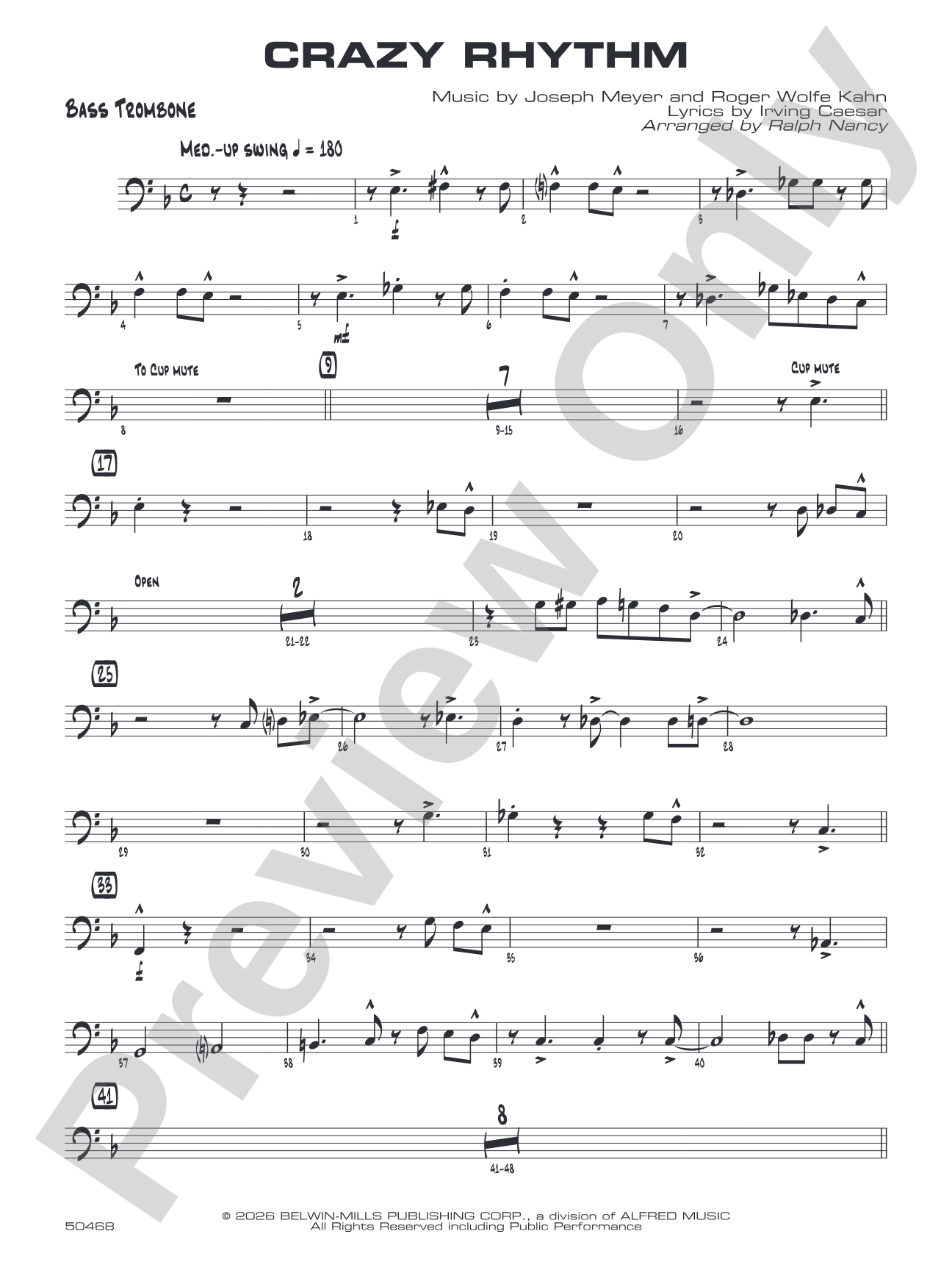 Crazy Rhythm: Bass Trombone