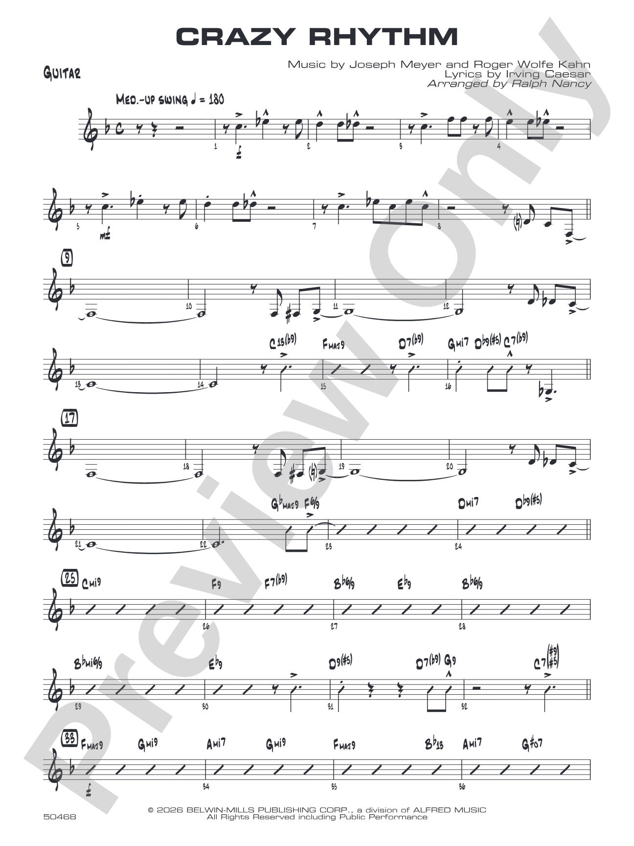 Crazy Rhythm: Guitar