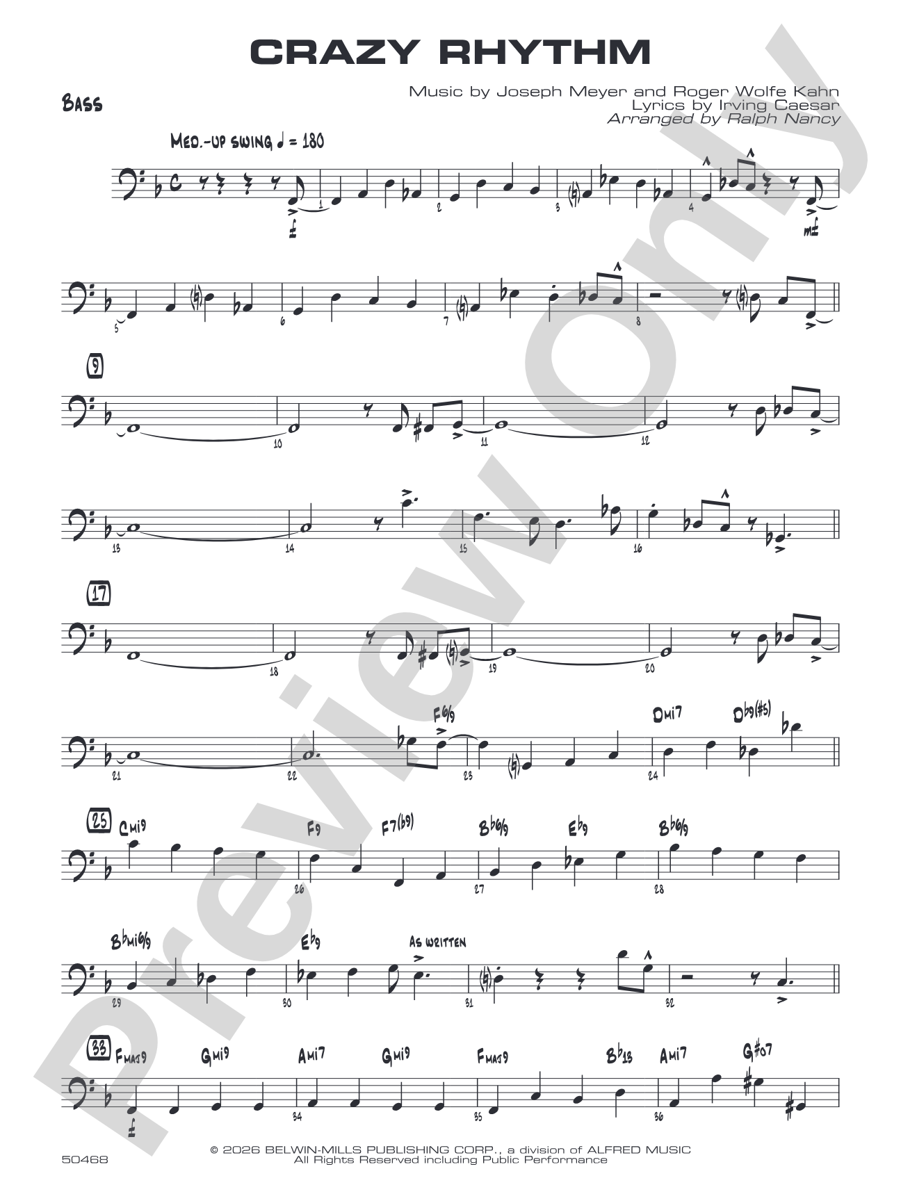 Crazy Rhythm: String Bass