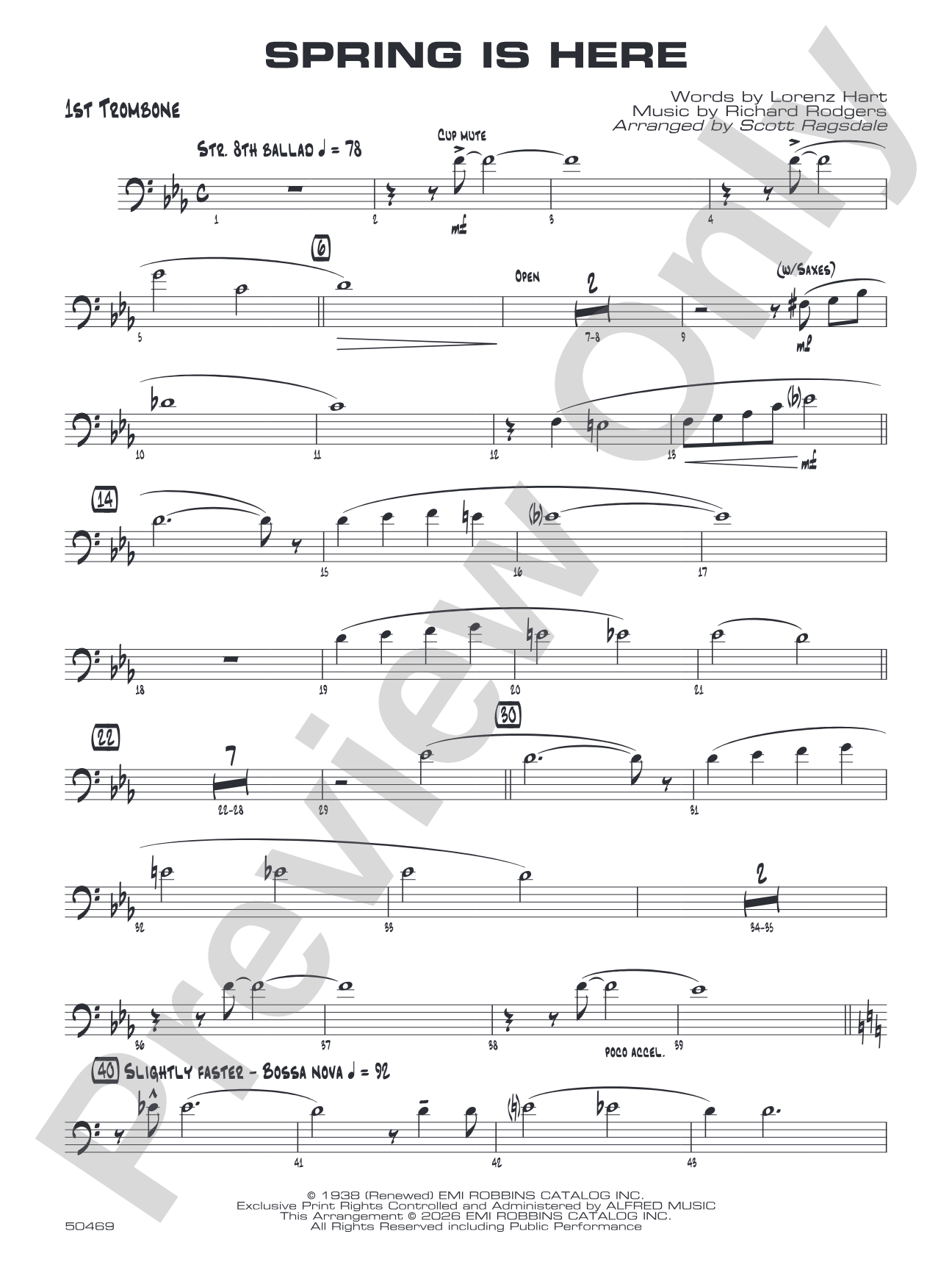 Spring Is Here: 1st Trombone
