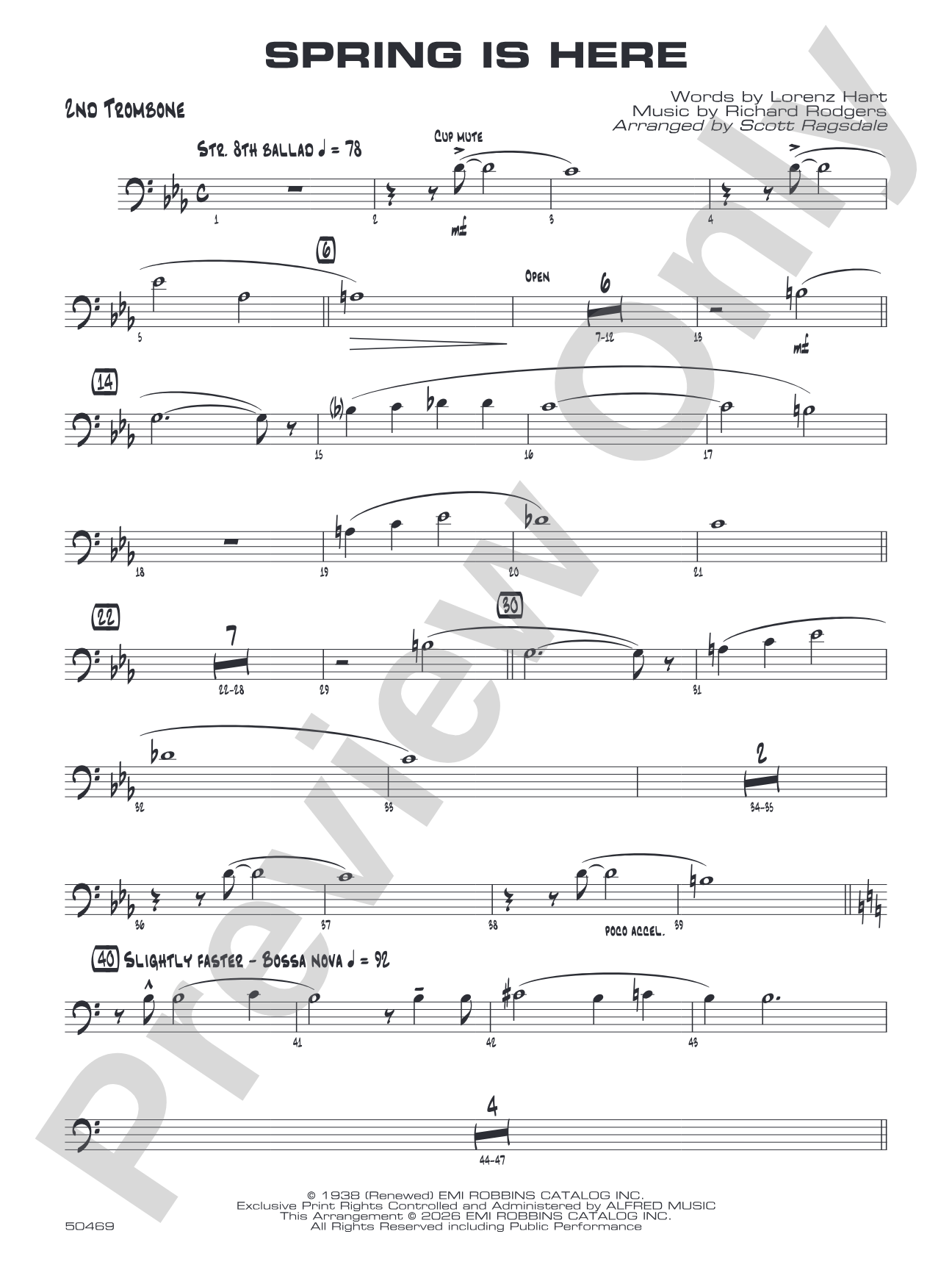 Spring Is Here: 2nd Trombone