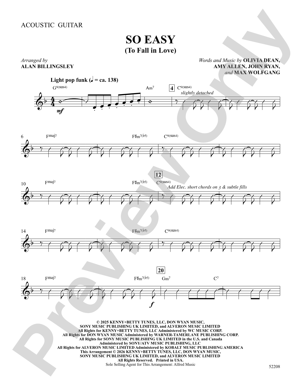 So Easy: Guitar