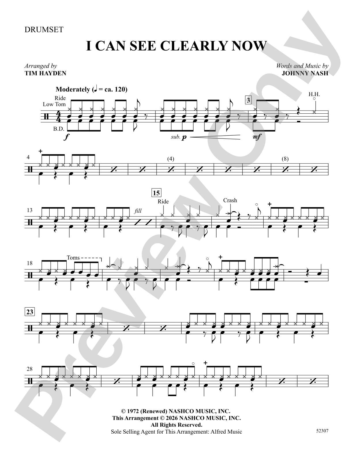 I Can See Clearly Now: Drumset 1