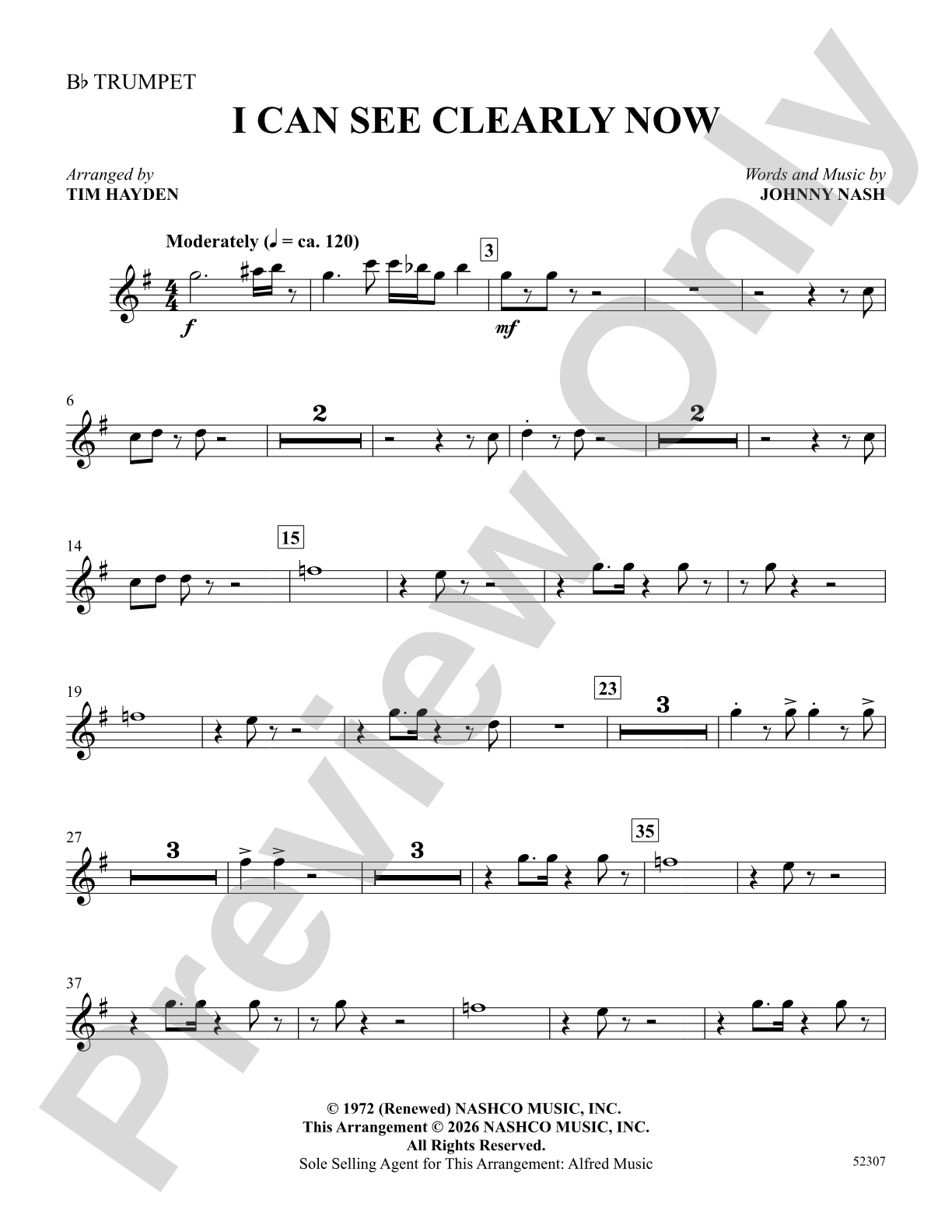 I Can See Clearly Now: 1st B-flat Trumpet