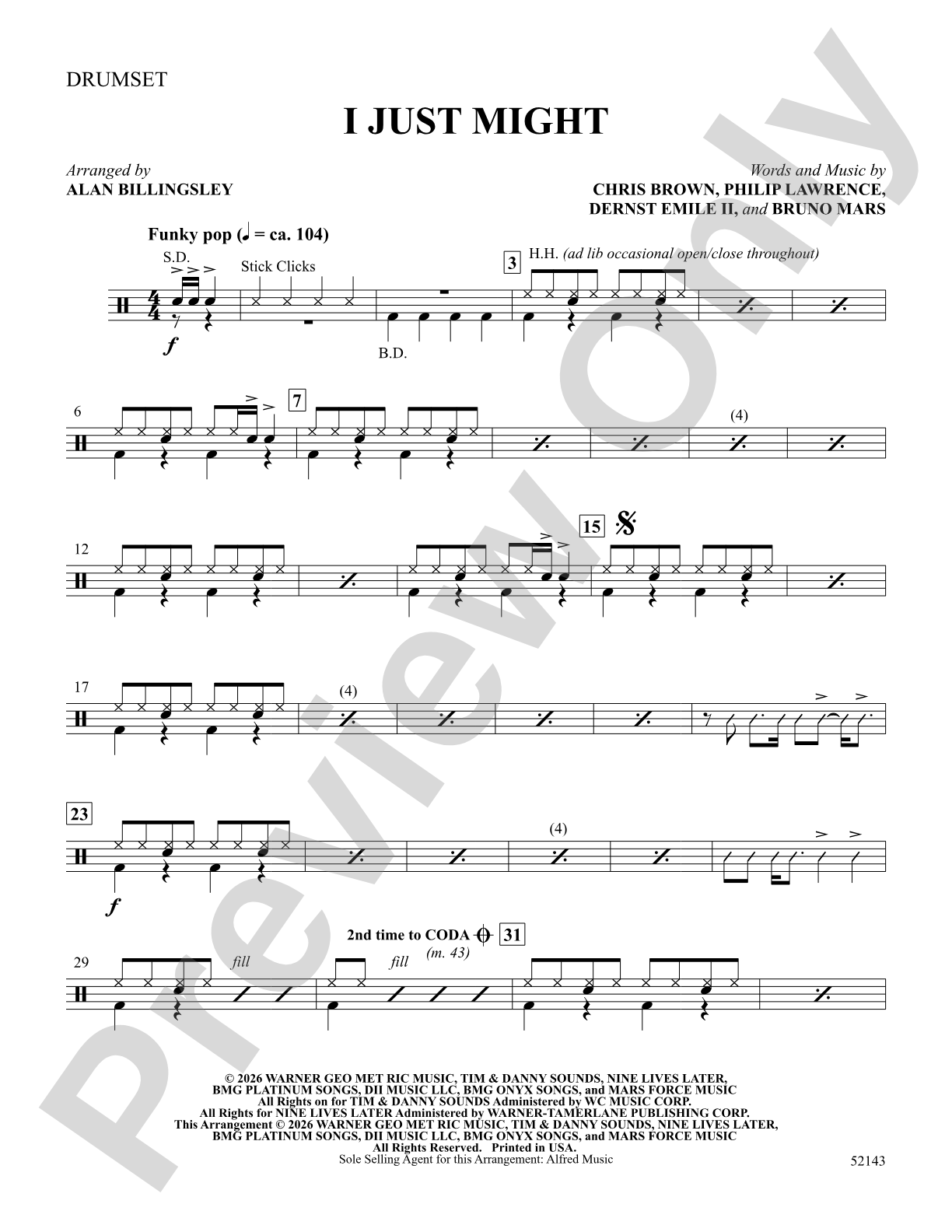 I Just Might: Drumset 1