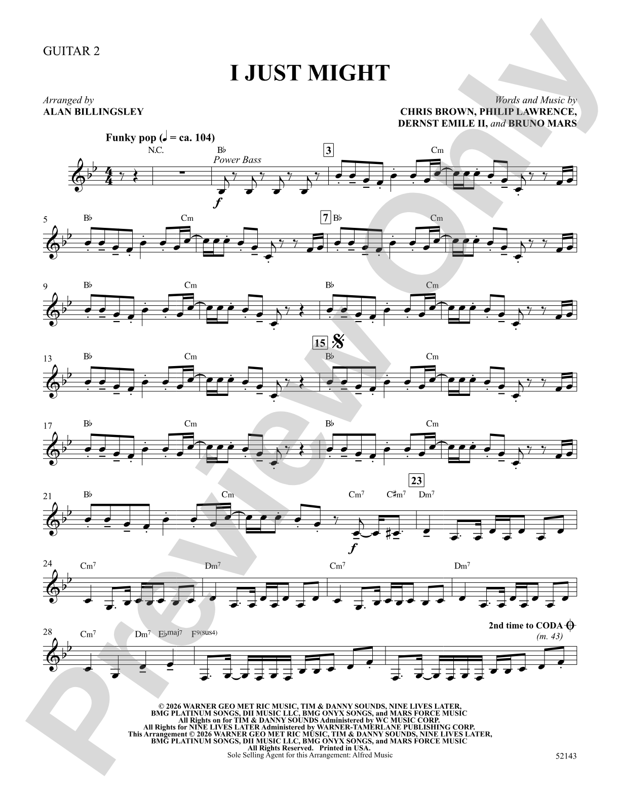 I Just Might: Guitar 2