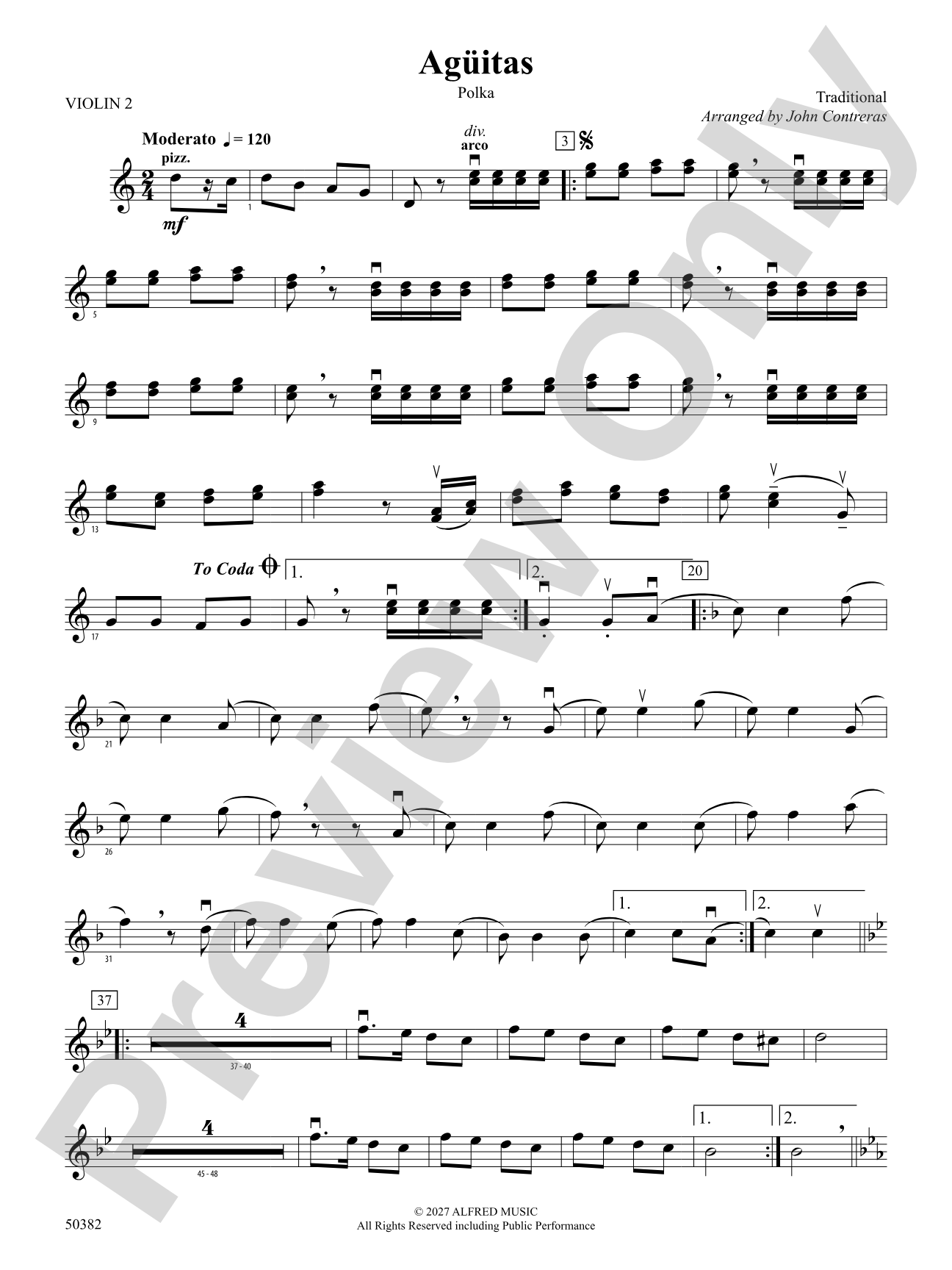 Agüitas: 2nd Violin