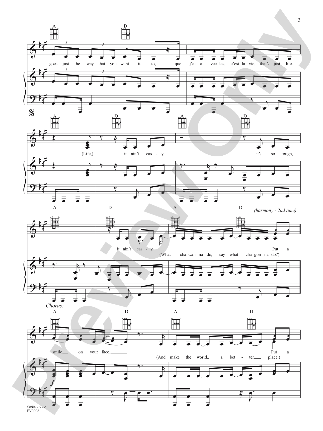 Smile: Piano/Vocal/Chords