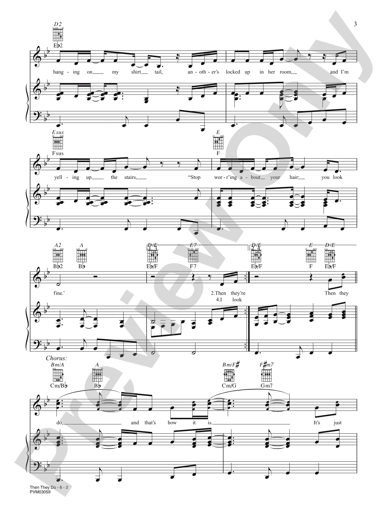 Then They Do: Piano/Vocal/Chords