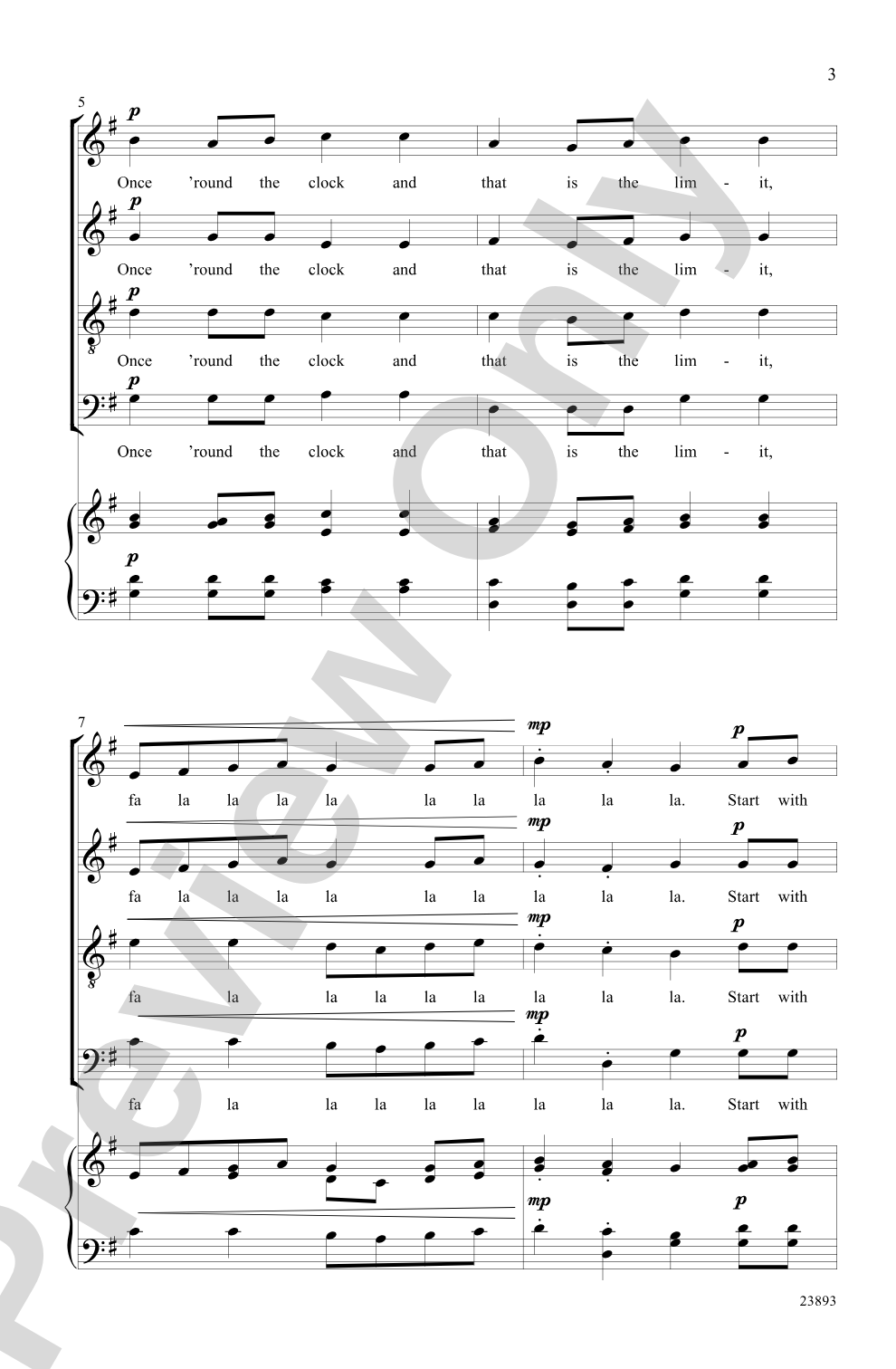 One Minute Madrigal: SATB, <I>a cappella</I> Choral Octavo