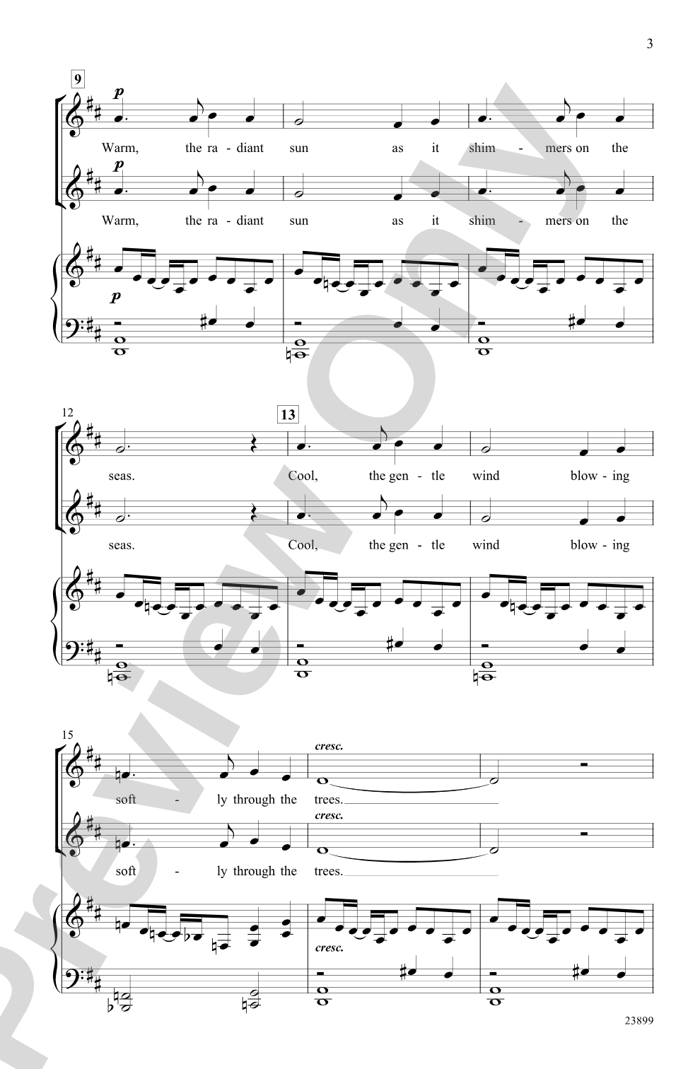 Arise (Summer Has Now Begun): 2-Part Choral Octavo