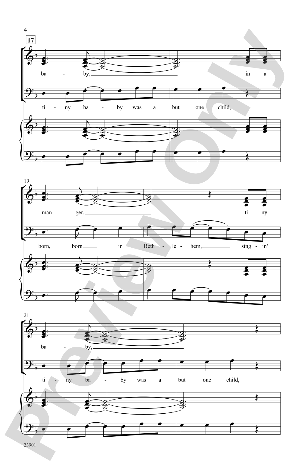 Bethlehem Spiritual: SSAB, <I>a cappella</I> Choral Octavo