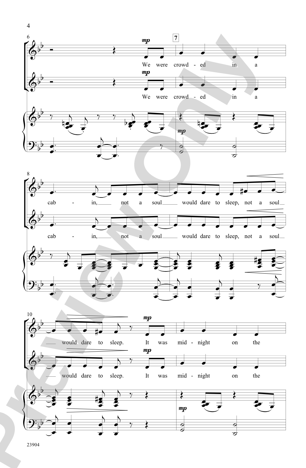 Ballad of the Tempest: 2-Part/SSA Choral Octavo