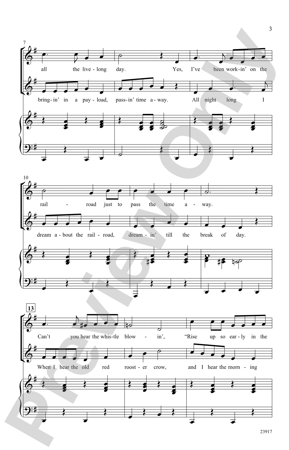 On the Railroad: 2-Part Choral Octavo