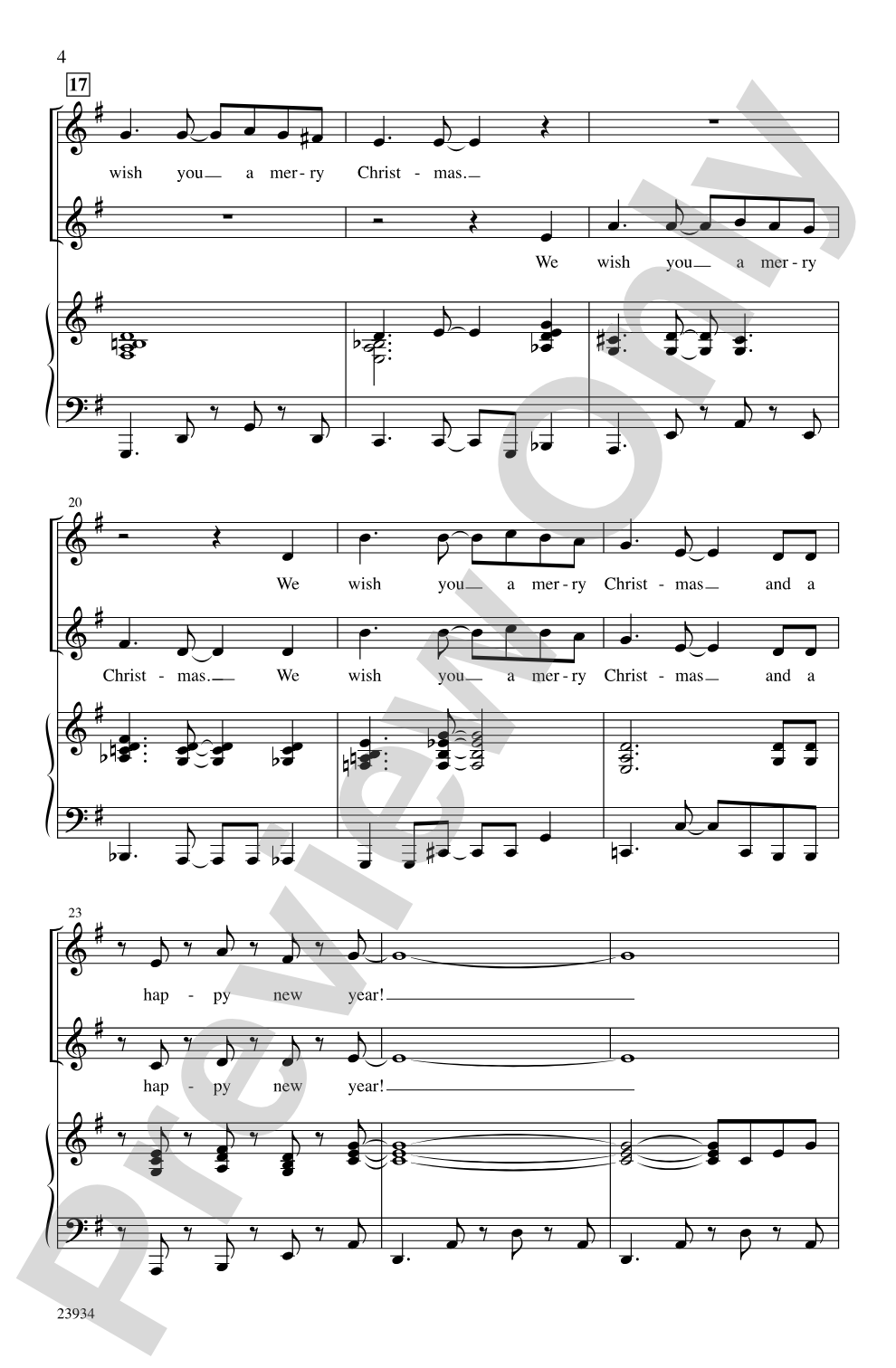We Wish You a Merry Christmas: 2-Part Choral Octavo