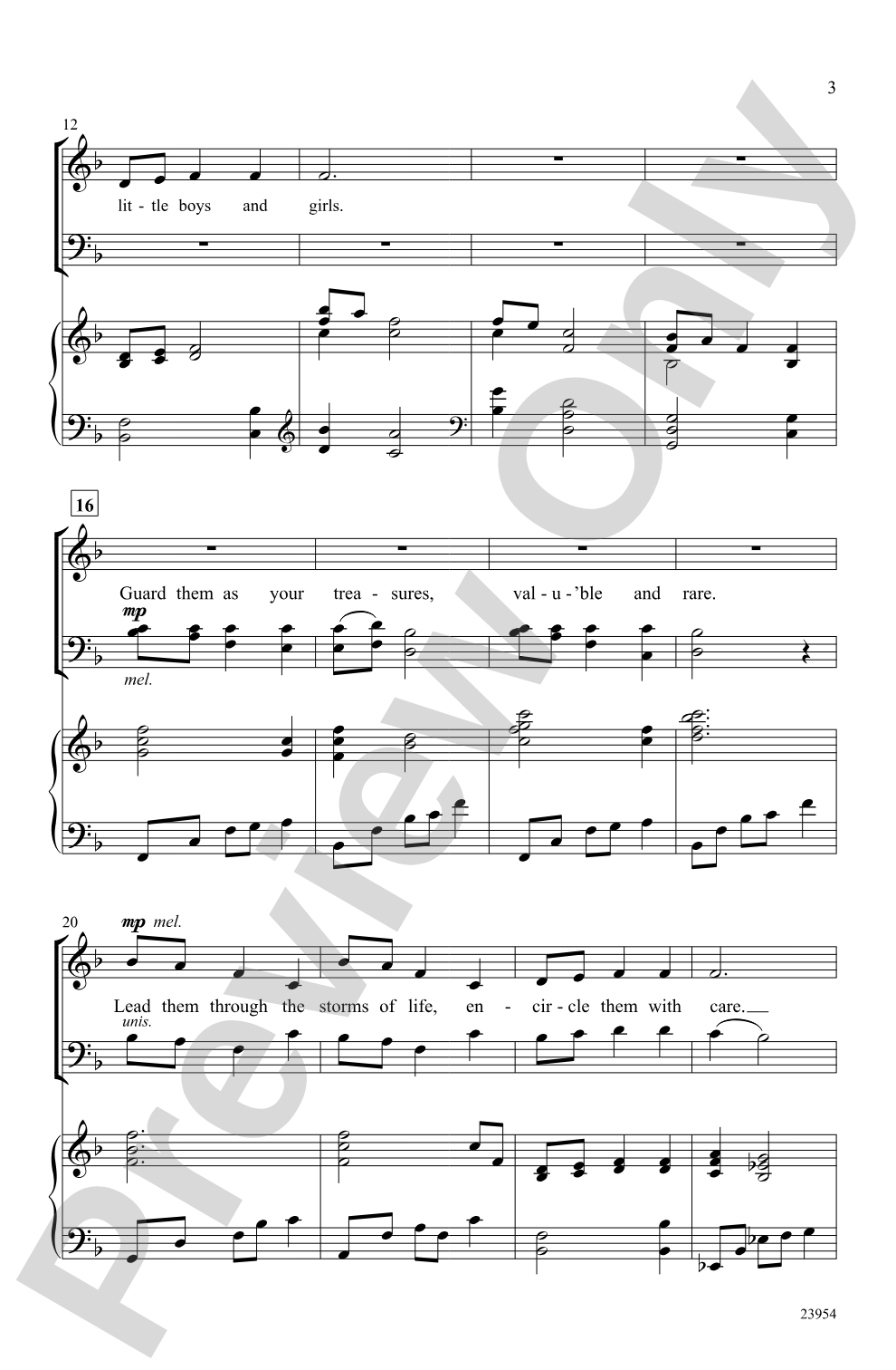 Prayer for the Children: SATB Choral Octavo