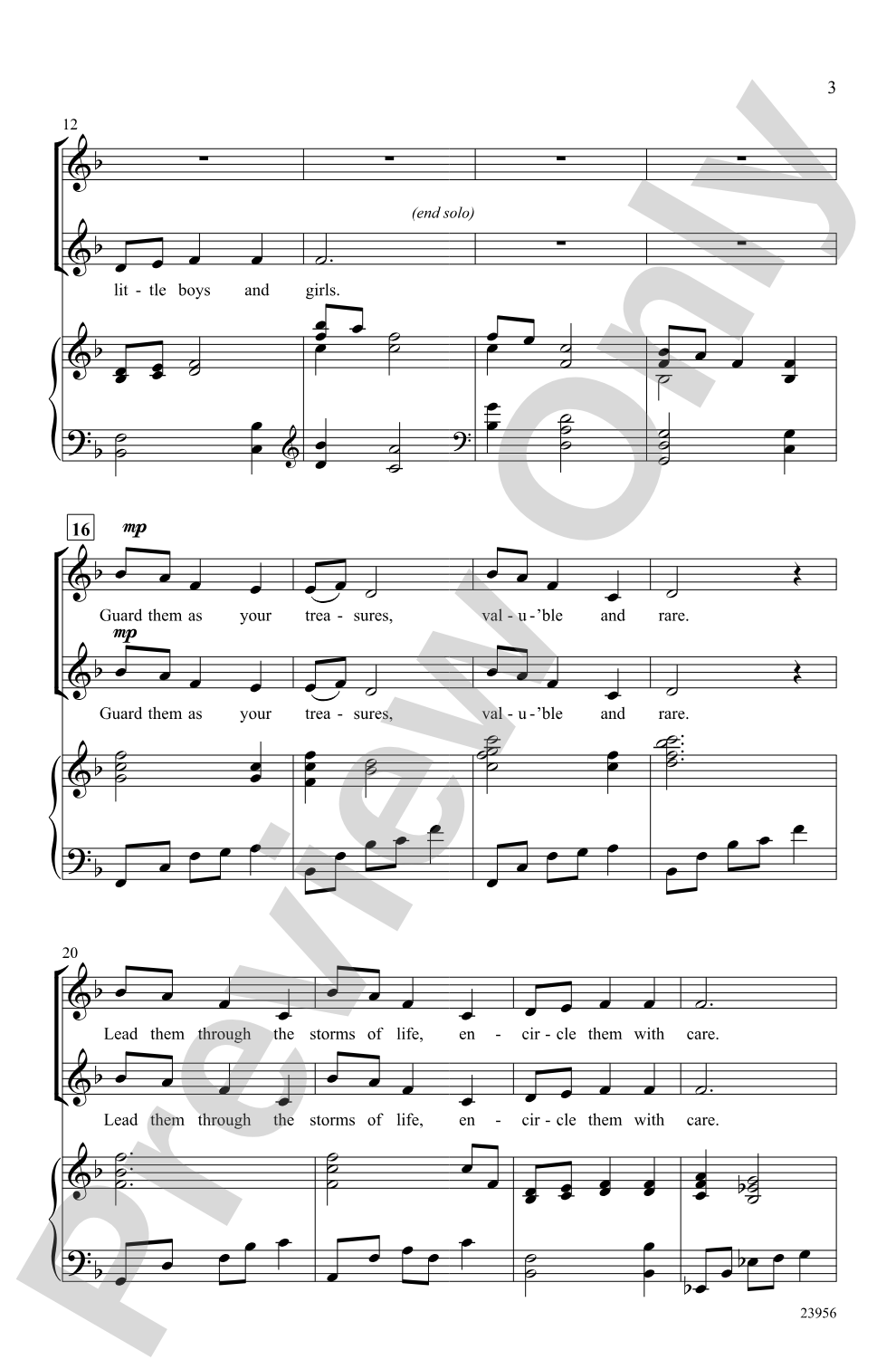Prayer for the Children: 2-Part Choral Octavo