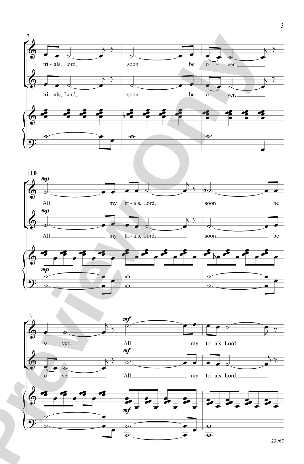 When the Sun Goes In: 2-Part Choral Octavo