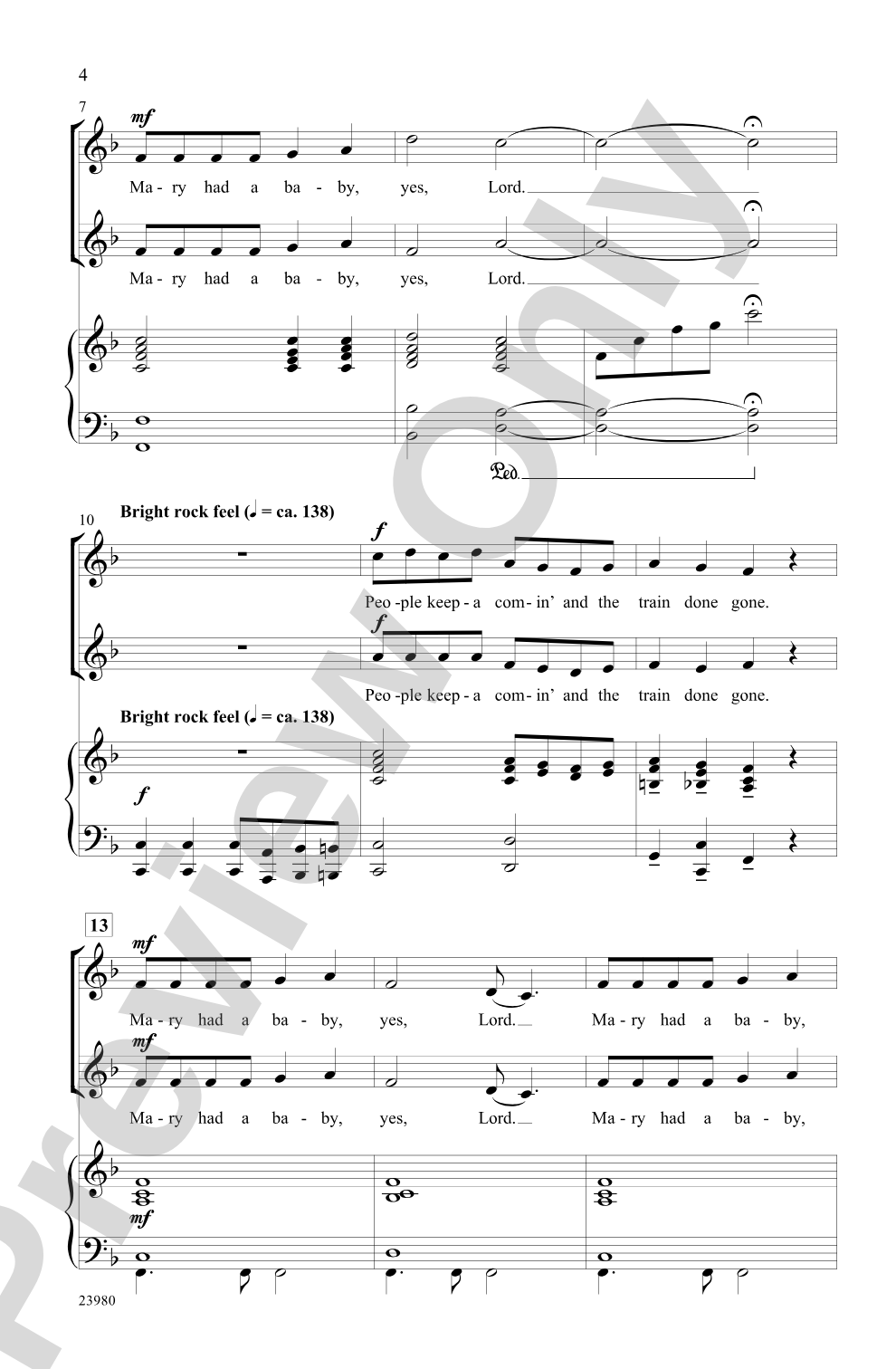 Born in Bethlehem (Four Christmas Spirituals): 2-Part Choral Octavo