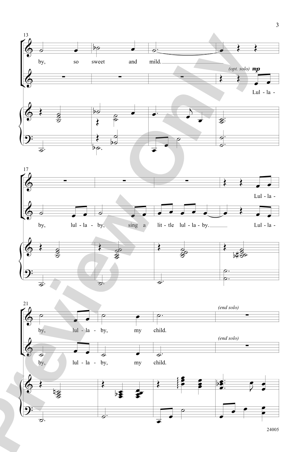 Christmas Lullaby: 2-Part Choral Octavo