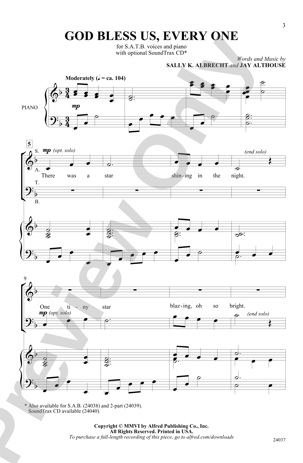 God Bless Us, Every One: SATB Choral Octavo