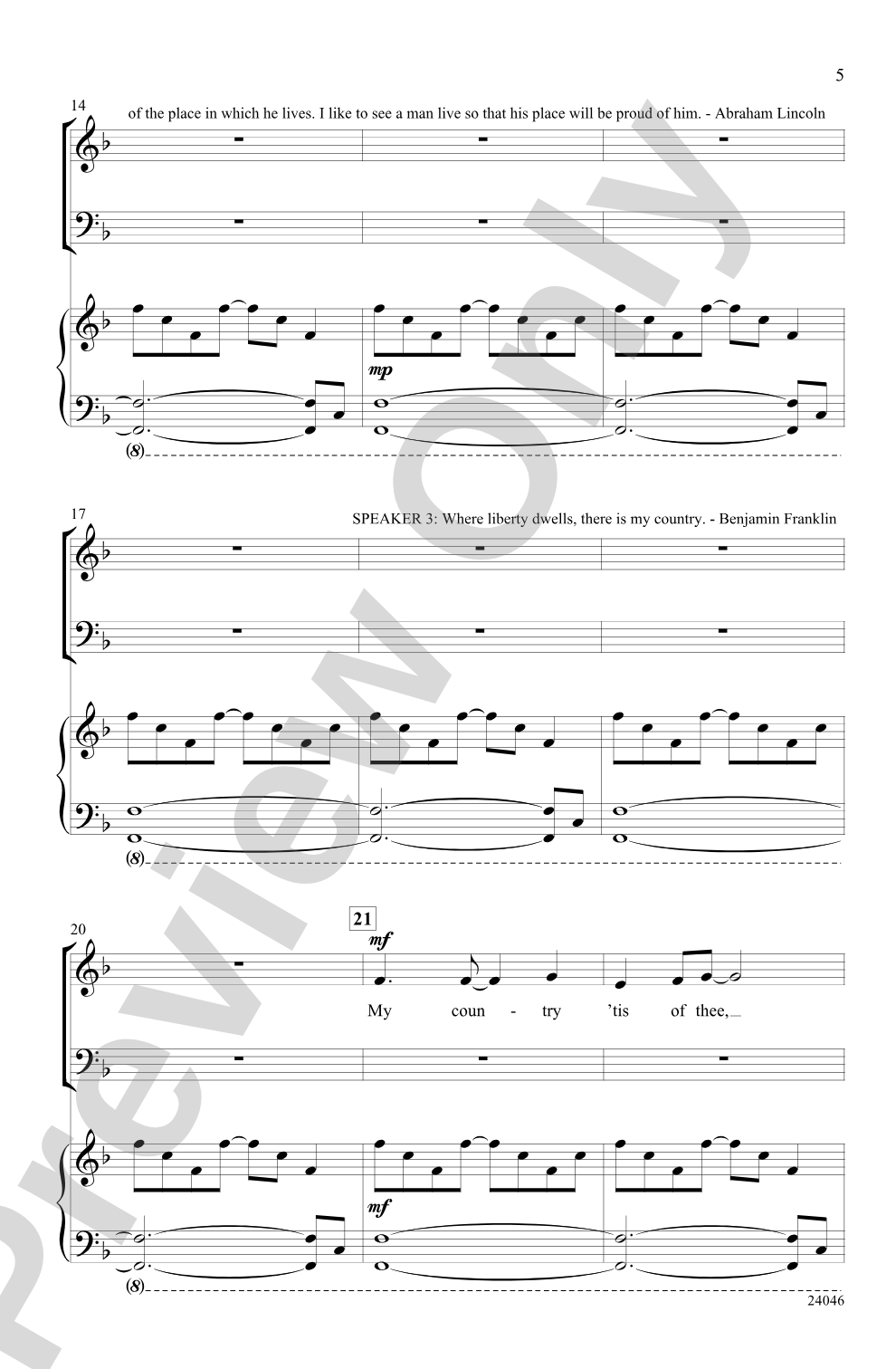 I Hear America Singing!: SATB Choral Octavo