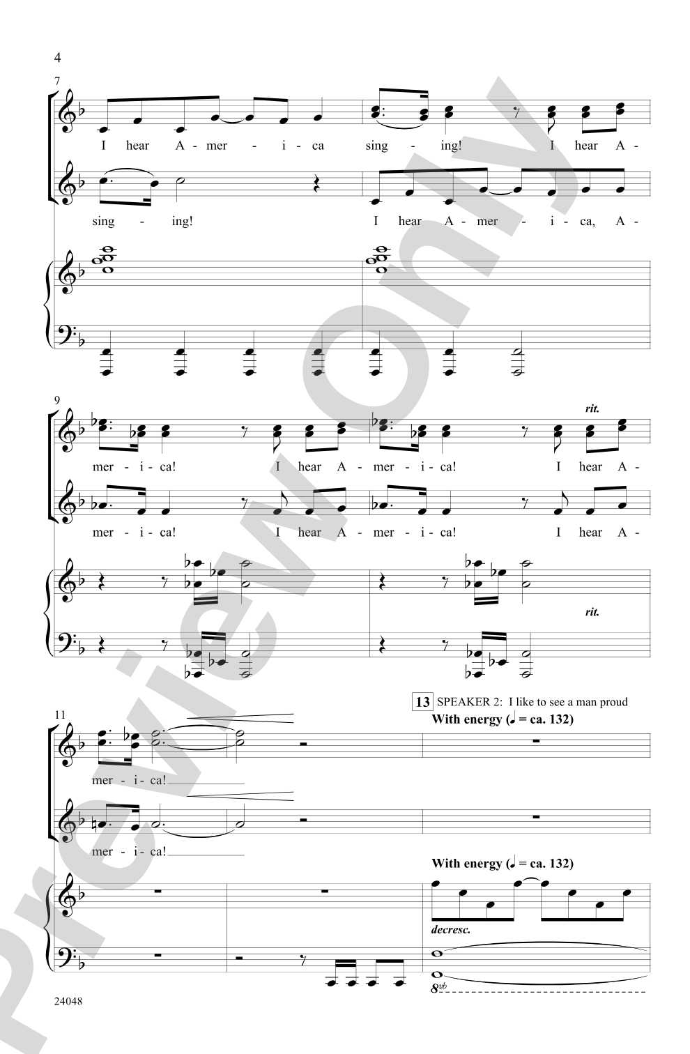 I Hear America Singing!: SSA Choral Octavo